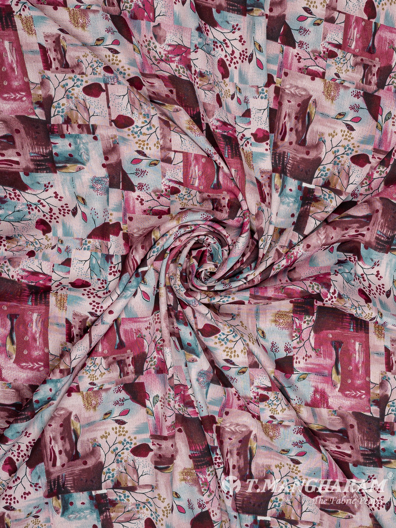 Pink Crepe Fabric - EC10485 view-1