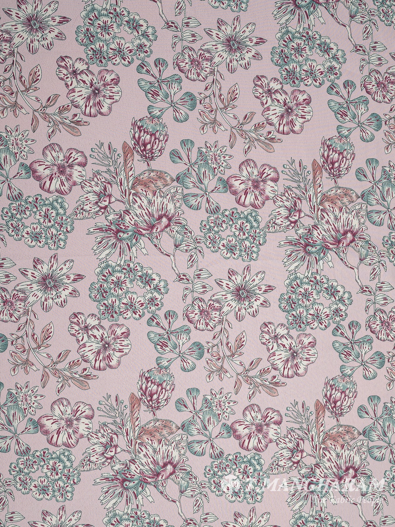 Violet Crepe Fabric - EC10459