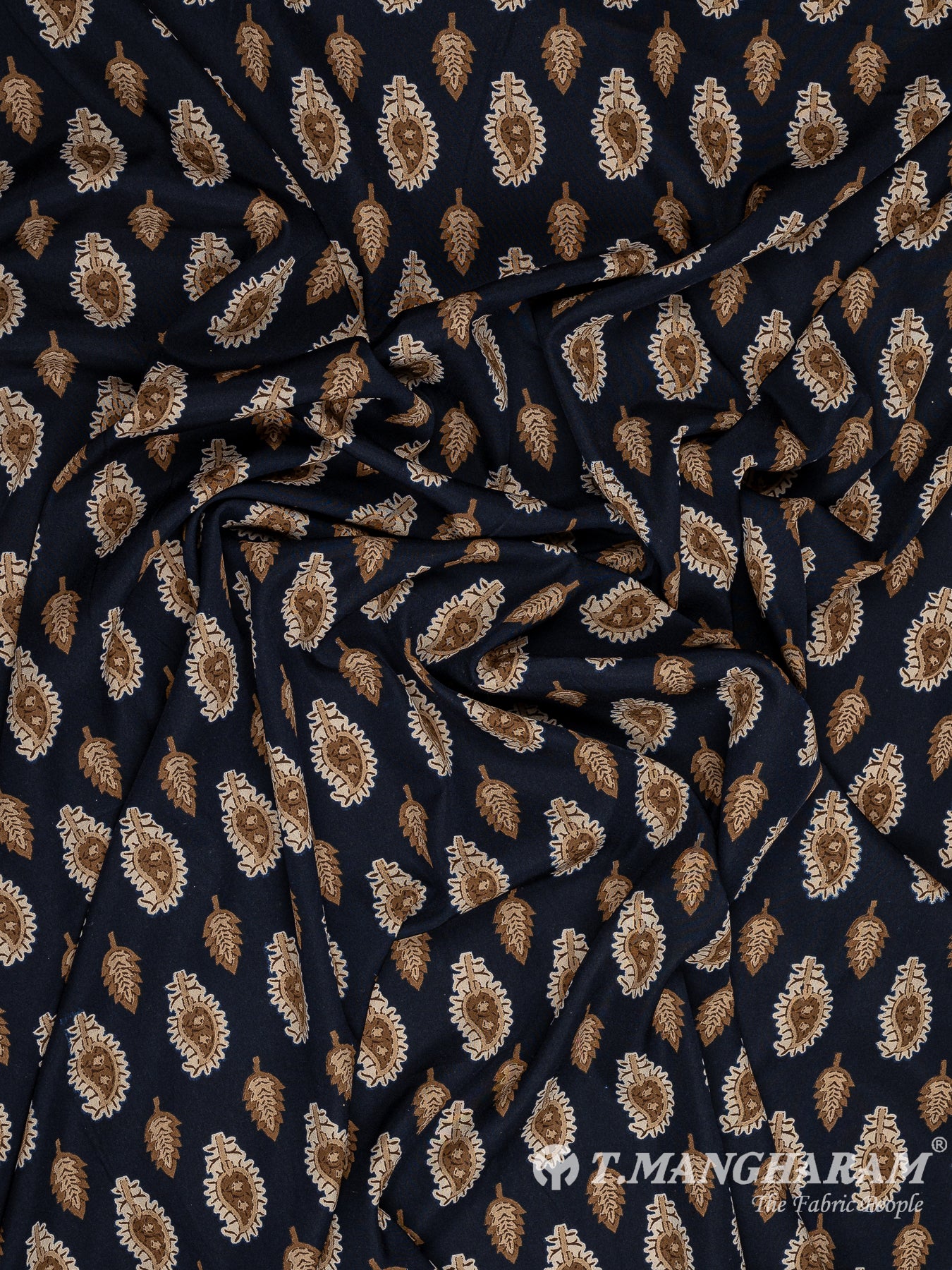 Blue Crepe Fabric - EC10468 view-4