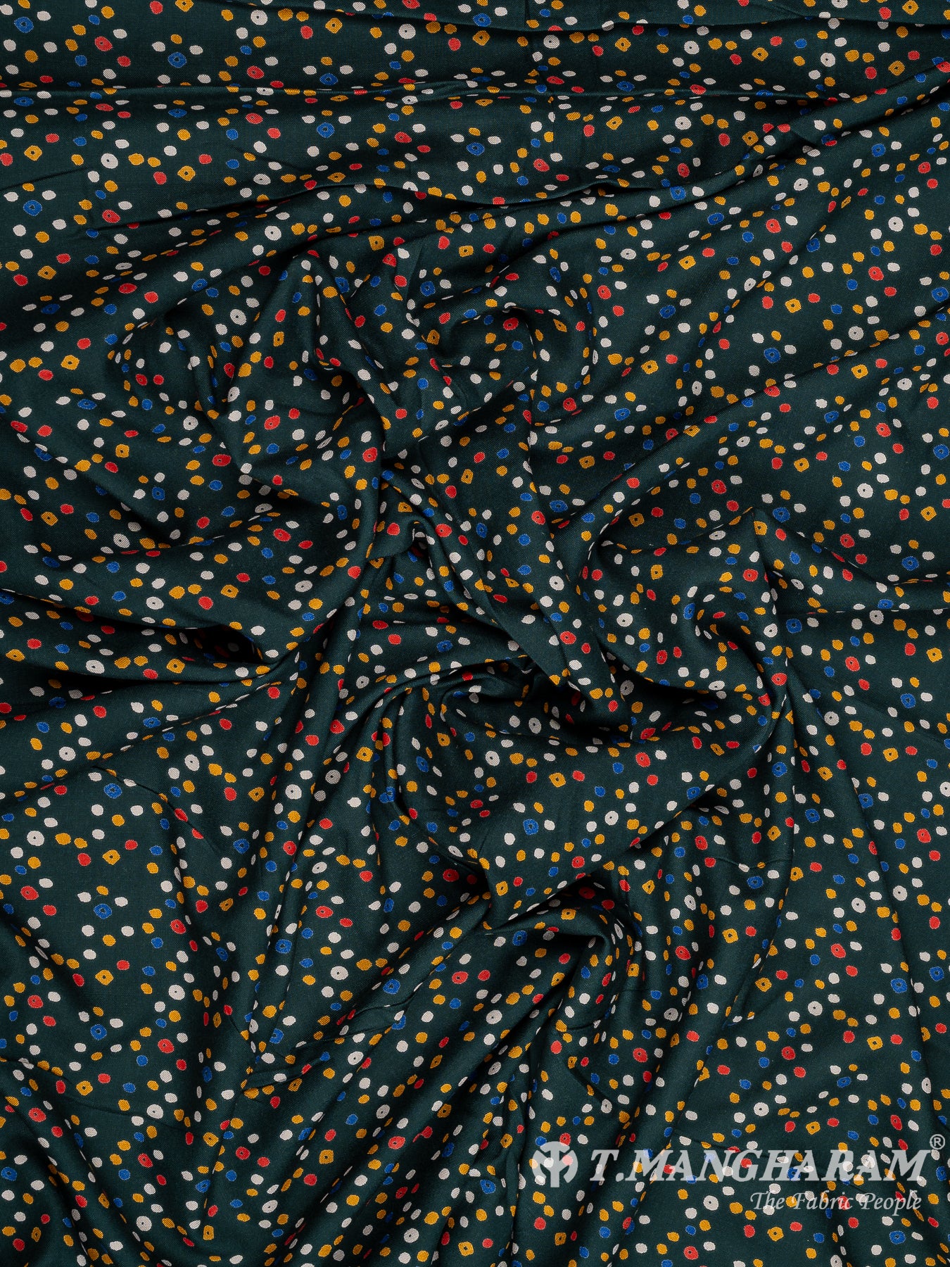 Green Rayon Cotton Fabric - EA3220 view-4