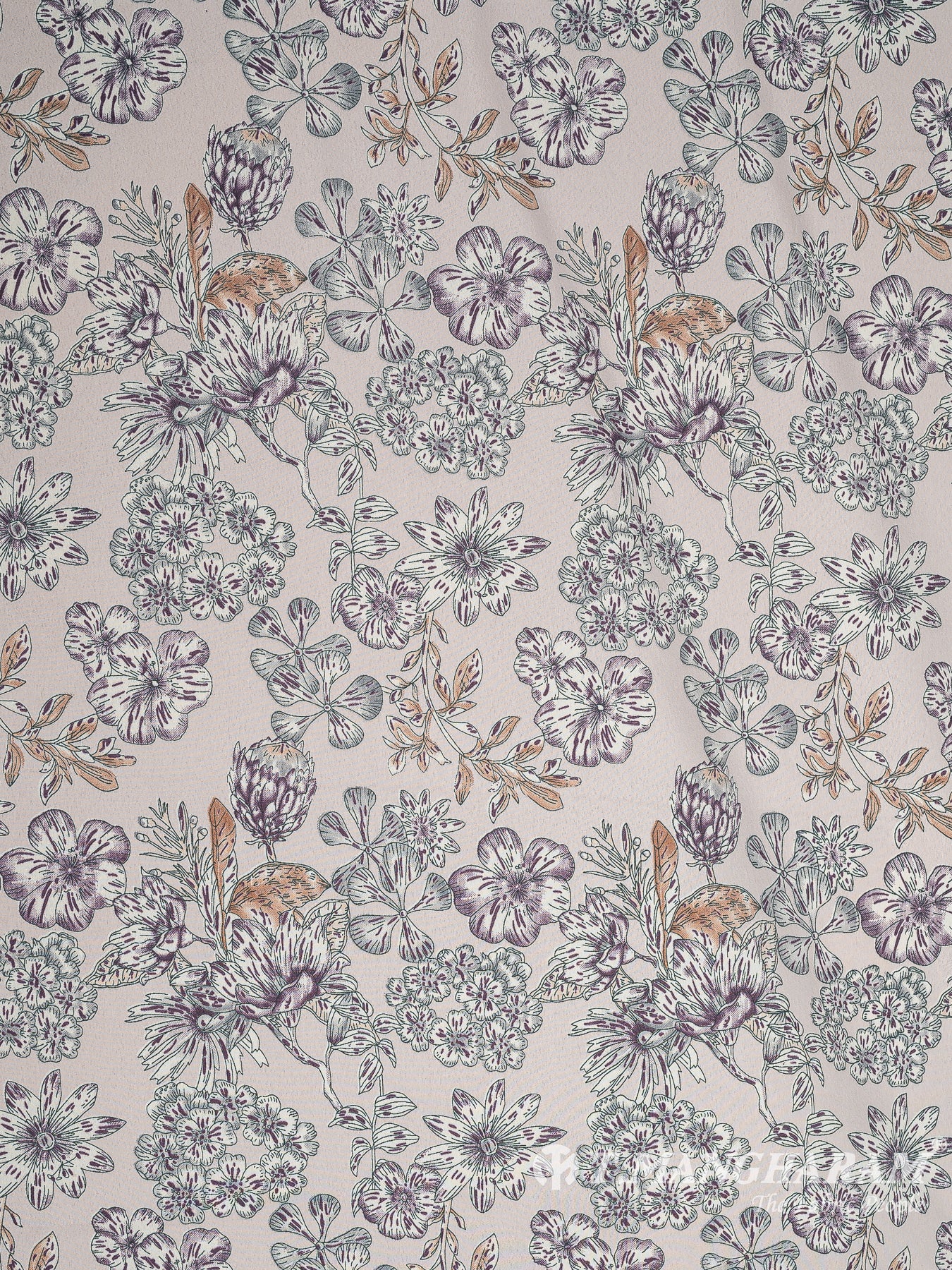 Violet Crepe Fabric - EC10448 view-3