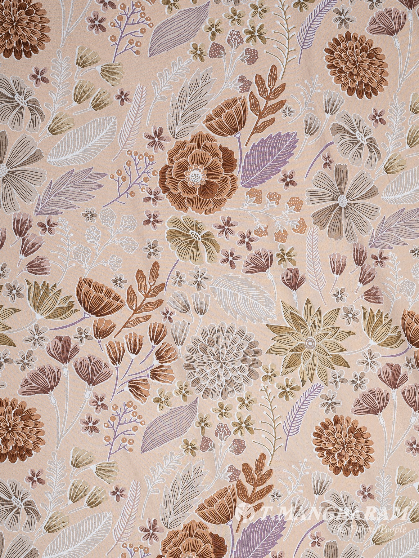 Beige Crepe Fabric - EC10469 view-3