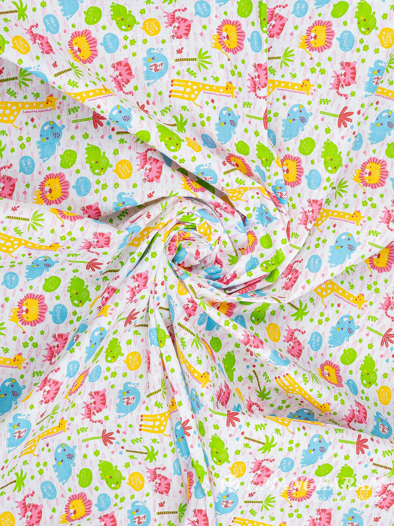 White Cotton Fabric - EB7538 view-1