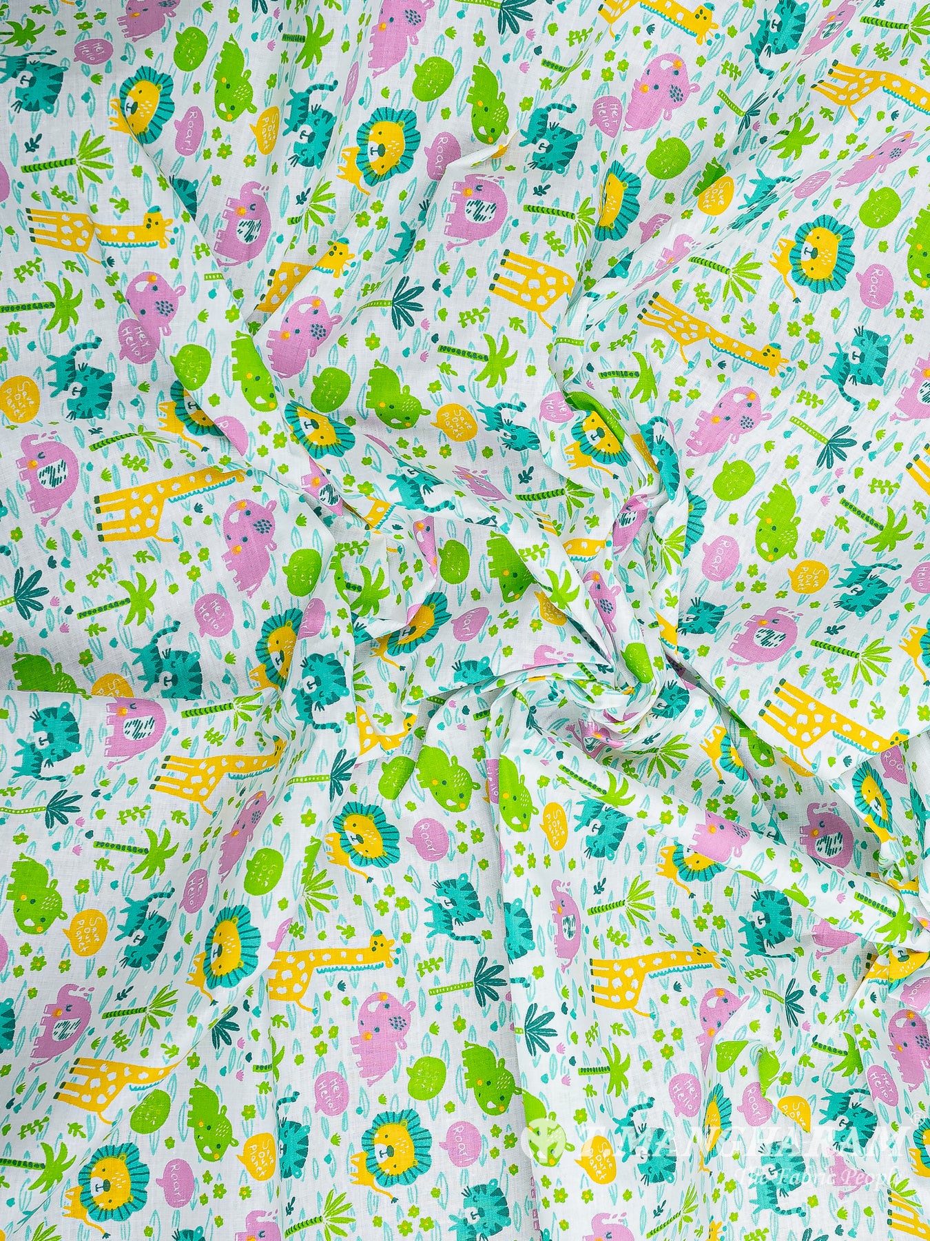 White Cotton Fabric - EB7536 view-4