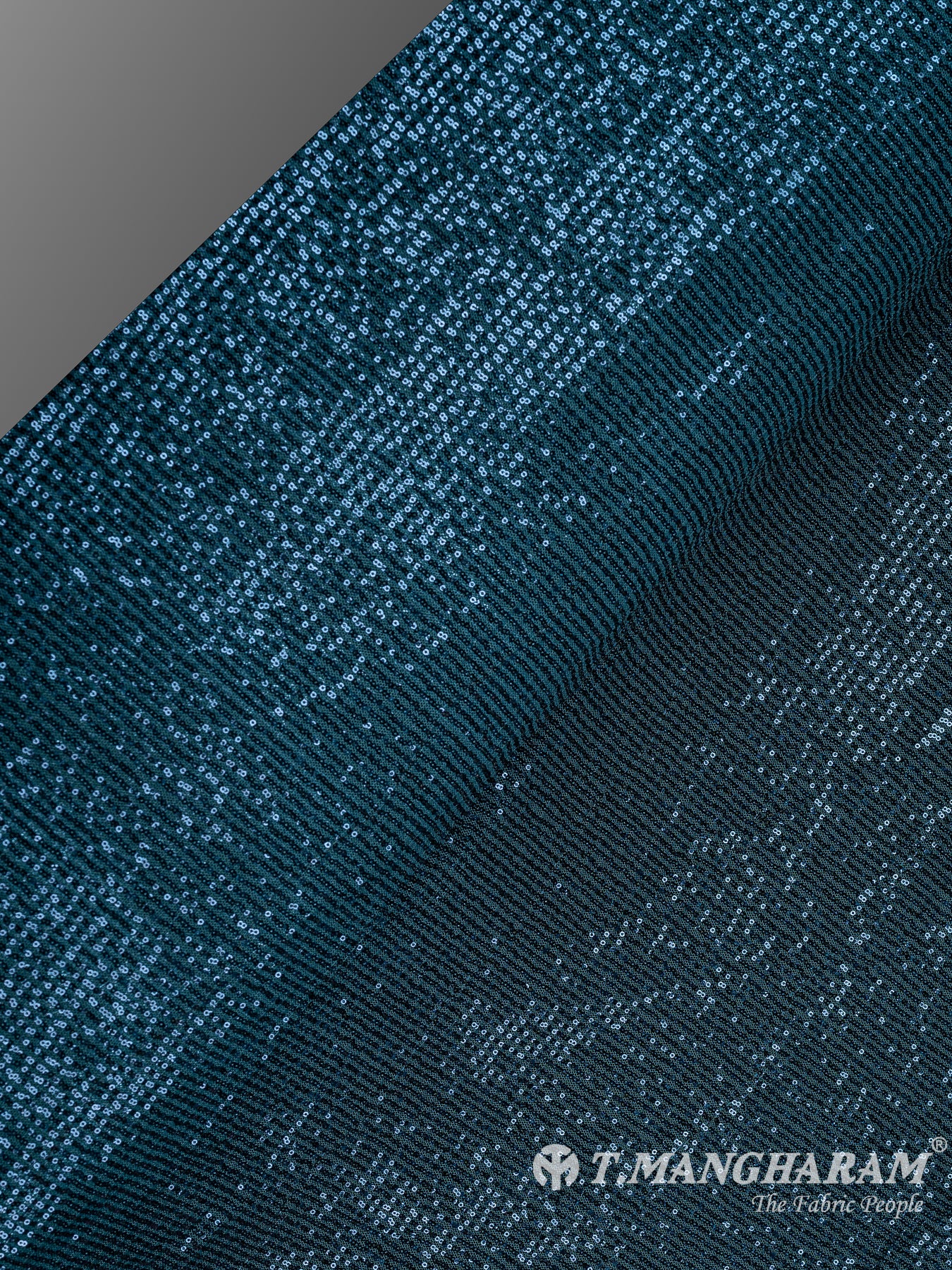 Green Sequin Net Fabric - EB7637 view-2
