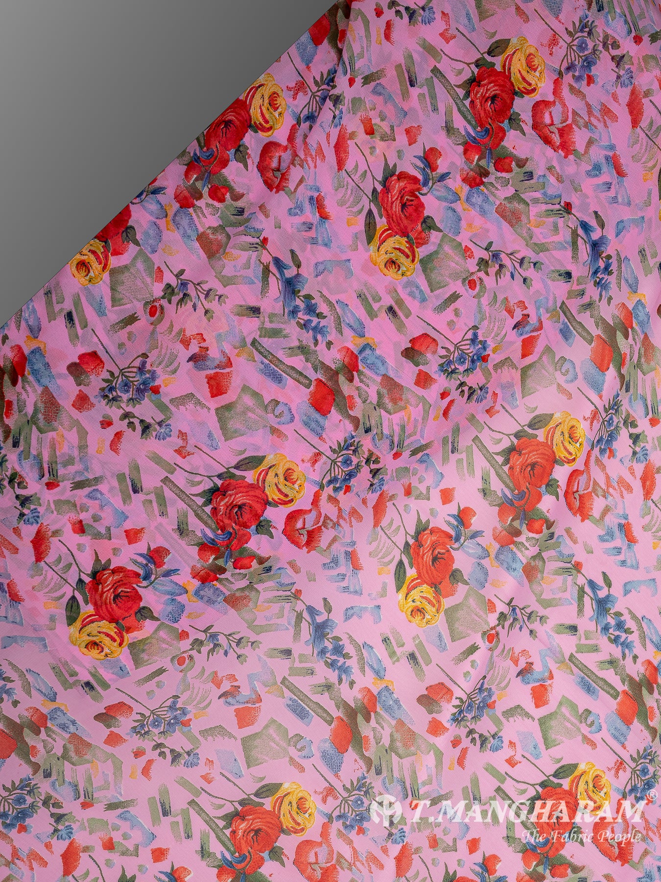 Pink Georgette Fabric - EC10777 view-2