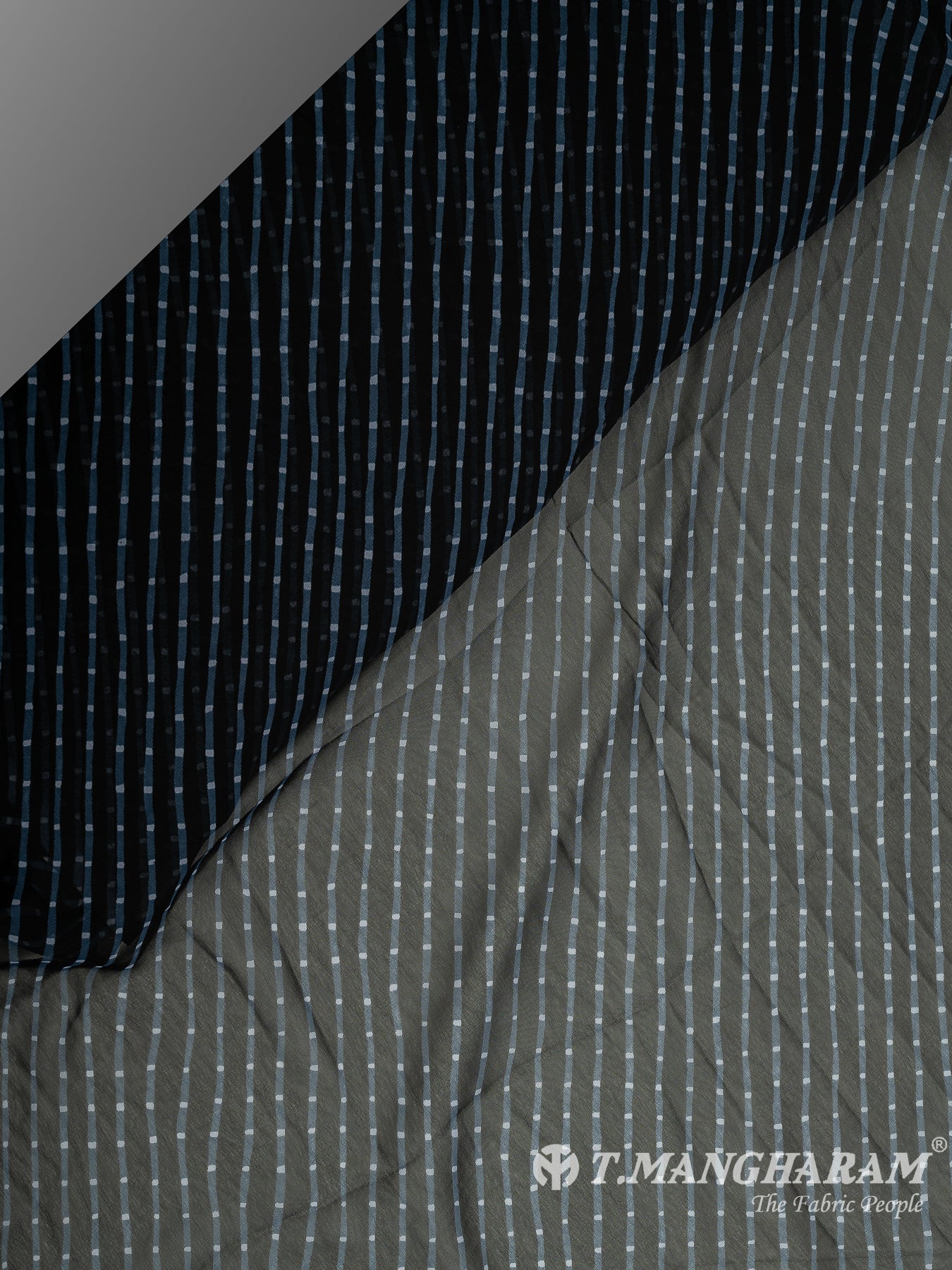 Blue Georgette Fabric - EC10766 view-2