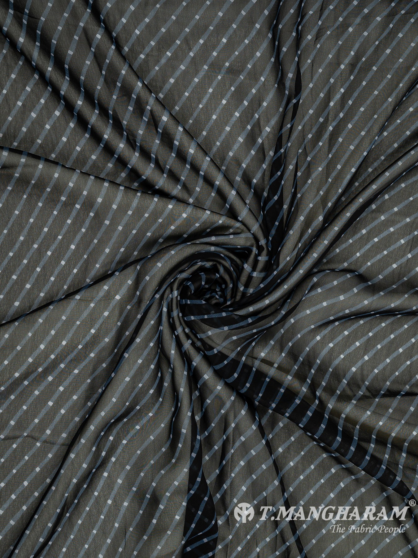 Blue Georgette Fabric - EC10766 view-1