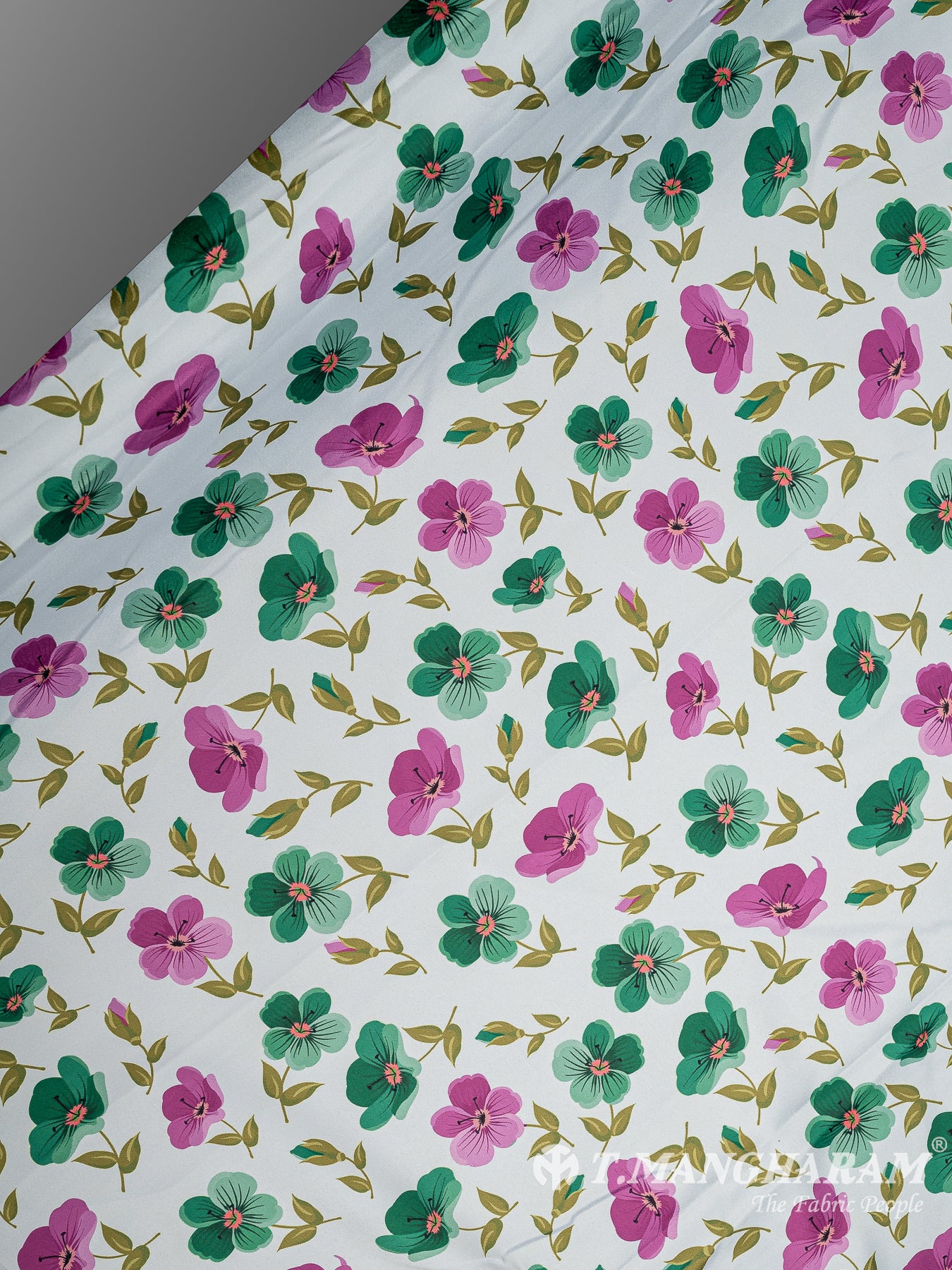 White Satin Fabric - EC10693
