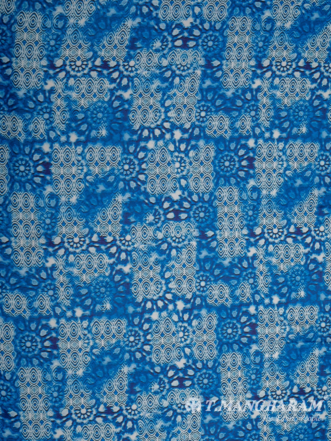 Blue Crepe Fabric - EC10684