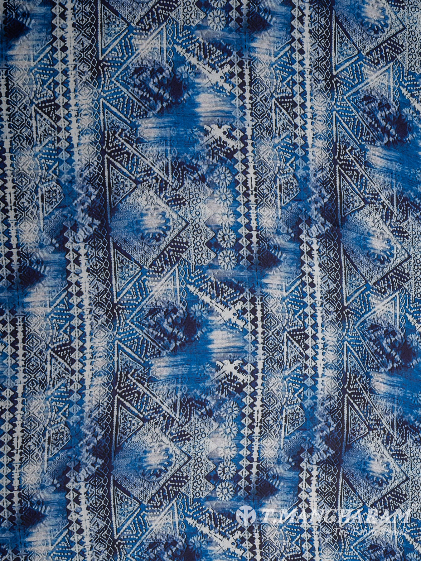 Blue Crepe Fabric - EC10689