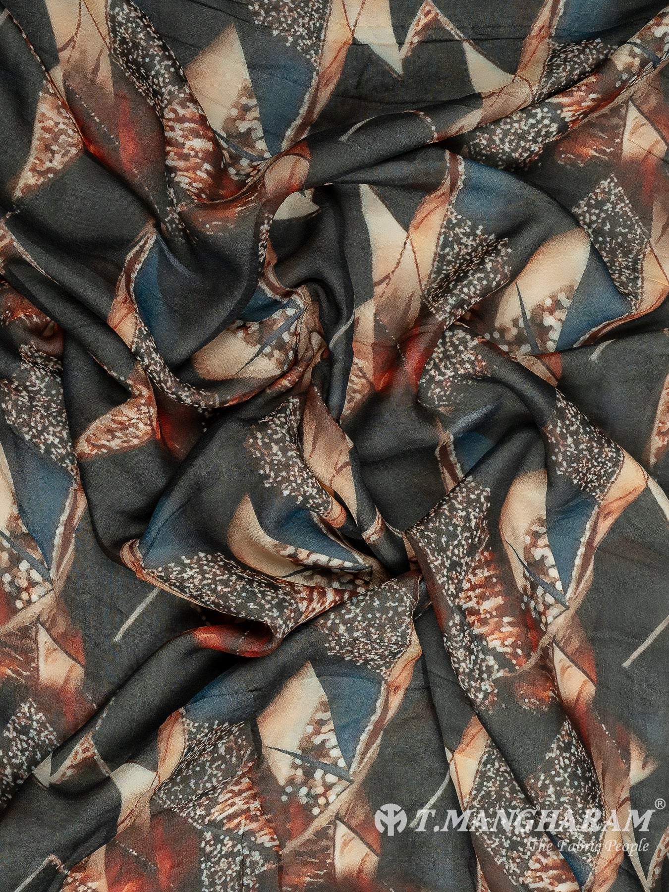 Black Georgette Fabric - EC10745