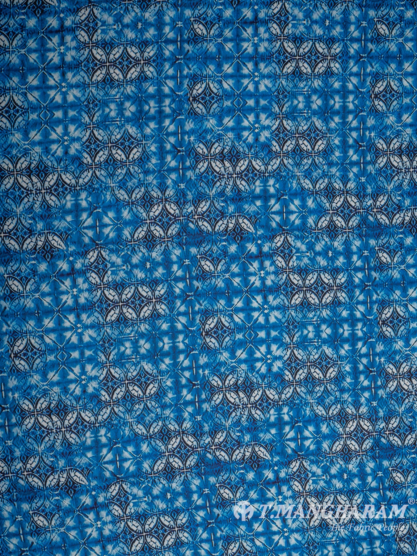 Blue Crepe Fabric - EC10674