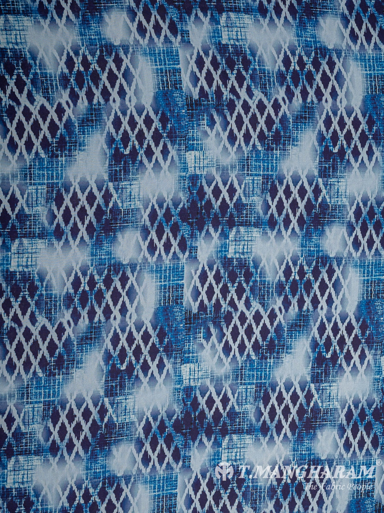 Blue Crepe Fabric - EC10681
