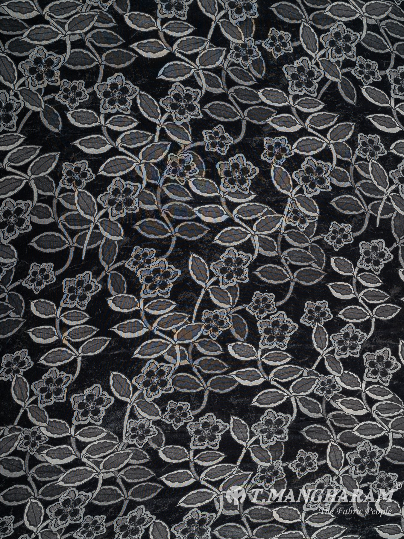 Black Crepe Fabric - EC10573