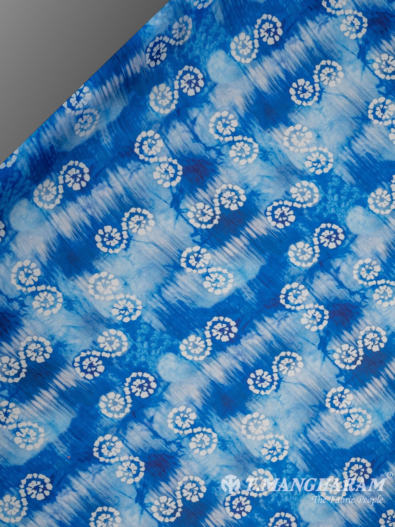 Blue Satin Fabric - EC10672
