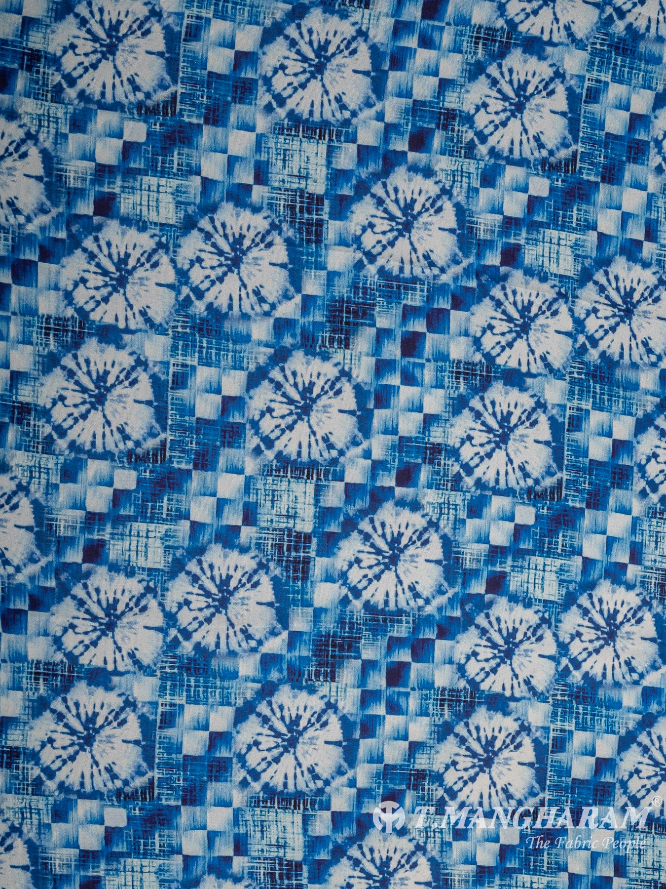 Blue Crepe Fabric - EC10679