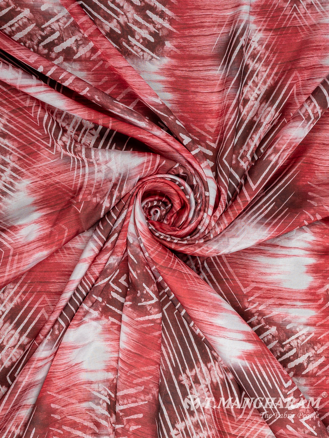 Multicolor Satin Fabric - EC10665