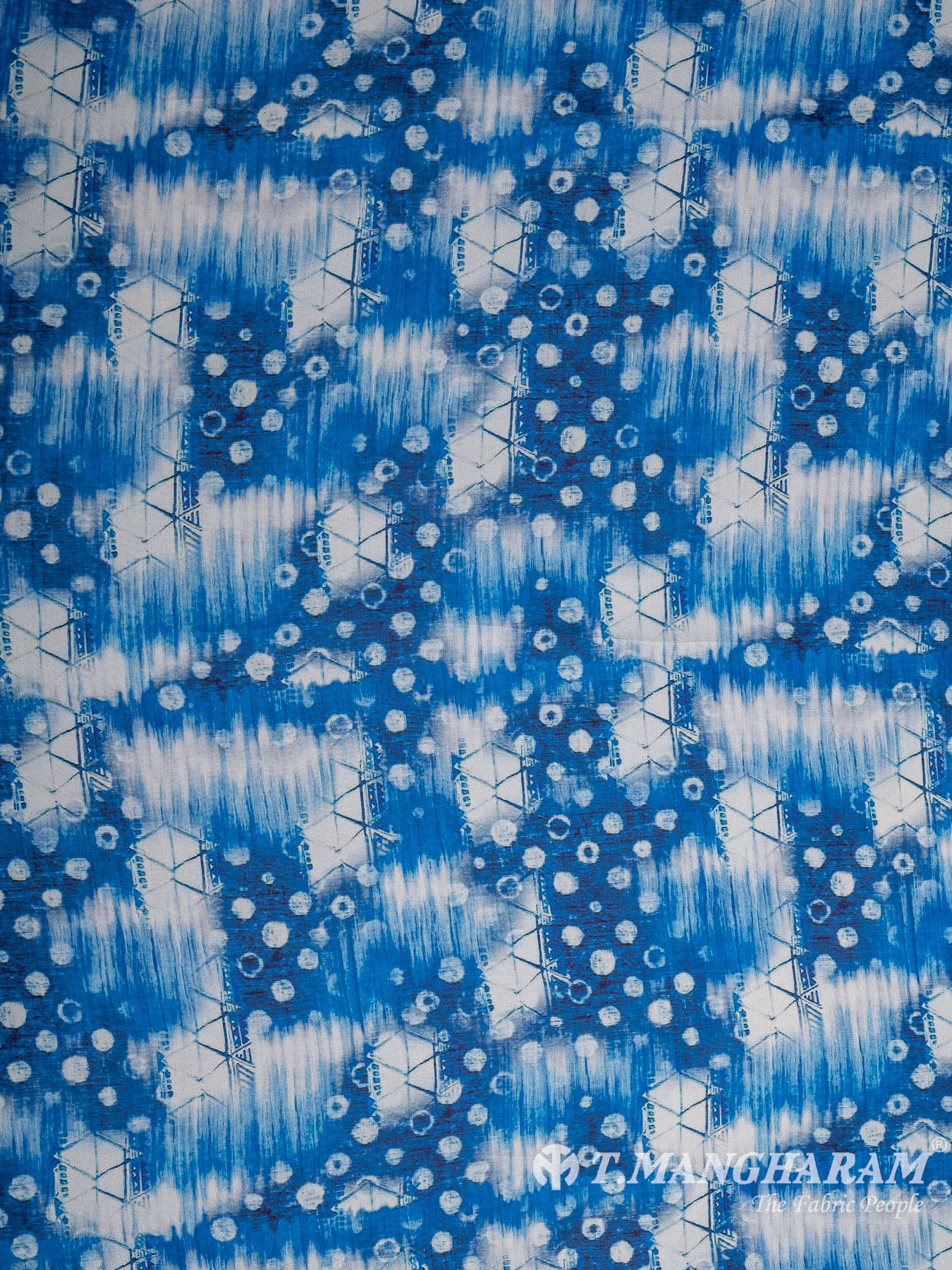 Blue Crepe Fabric - EC10680
