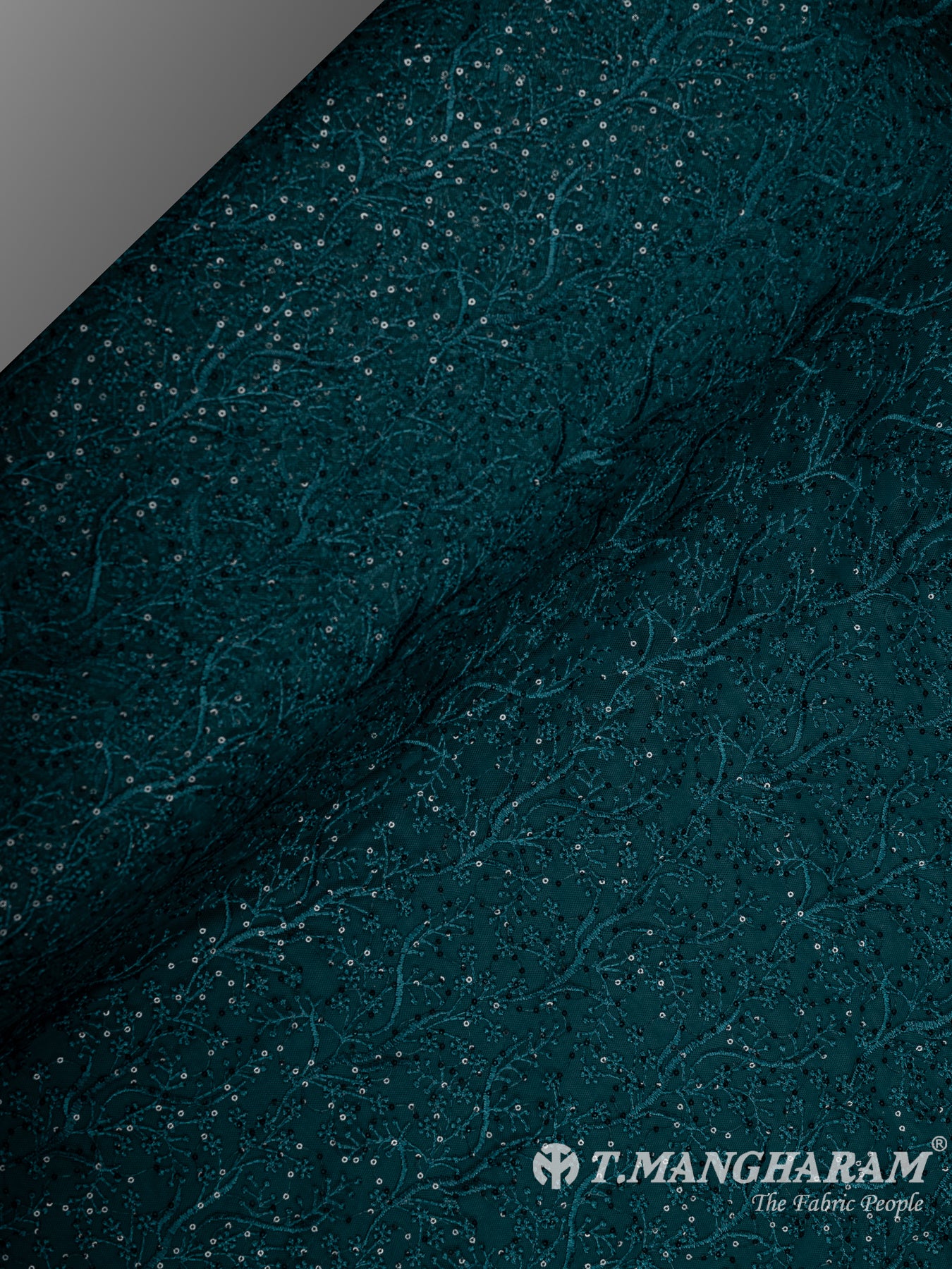 Green Net Embroidery Fabric - EA3304