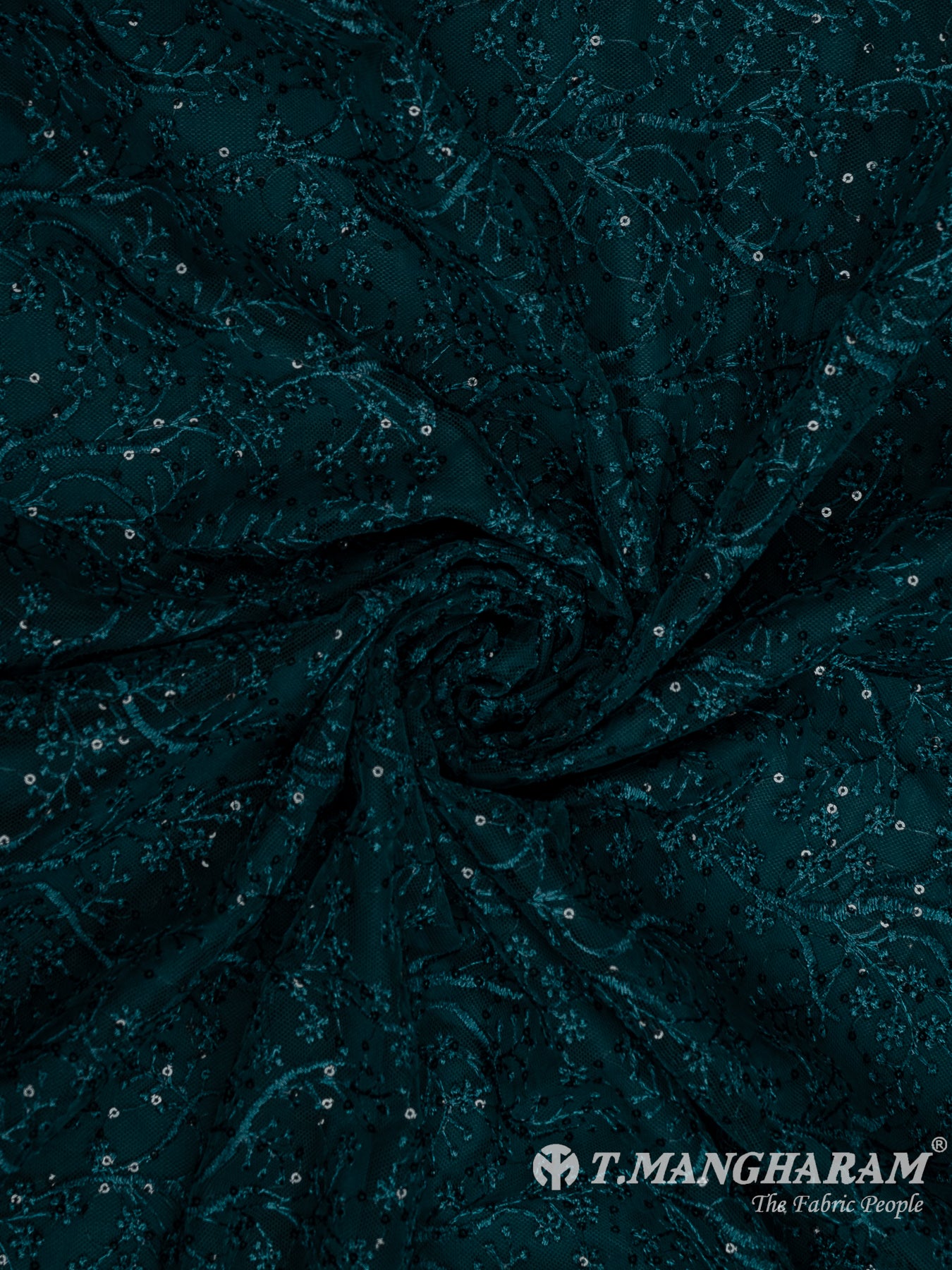 Green Net Embroidery Fabric - EA3304