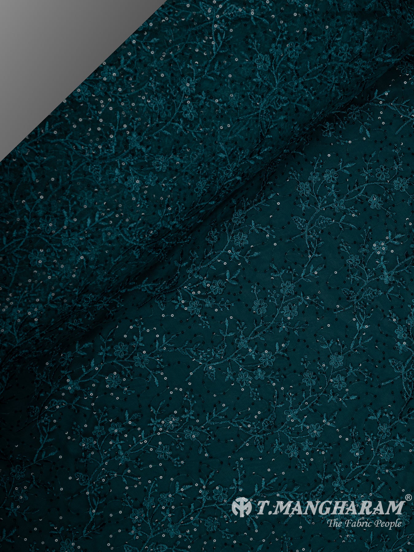 Green Net Embroidery Fabric - EA3308