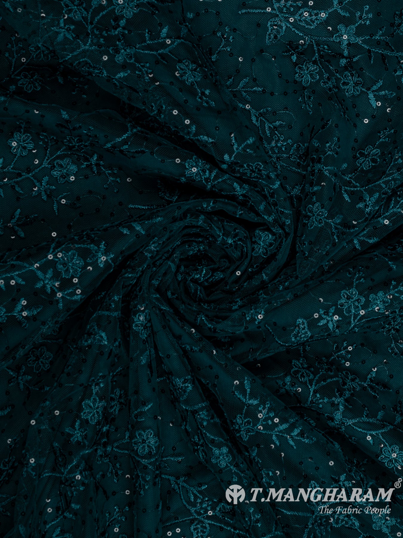 Green Net Embroidery Fabric - EA3308