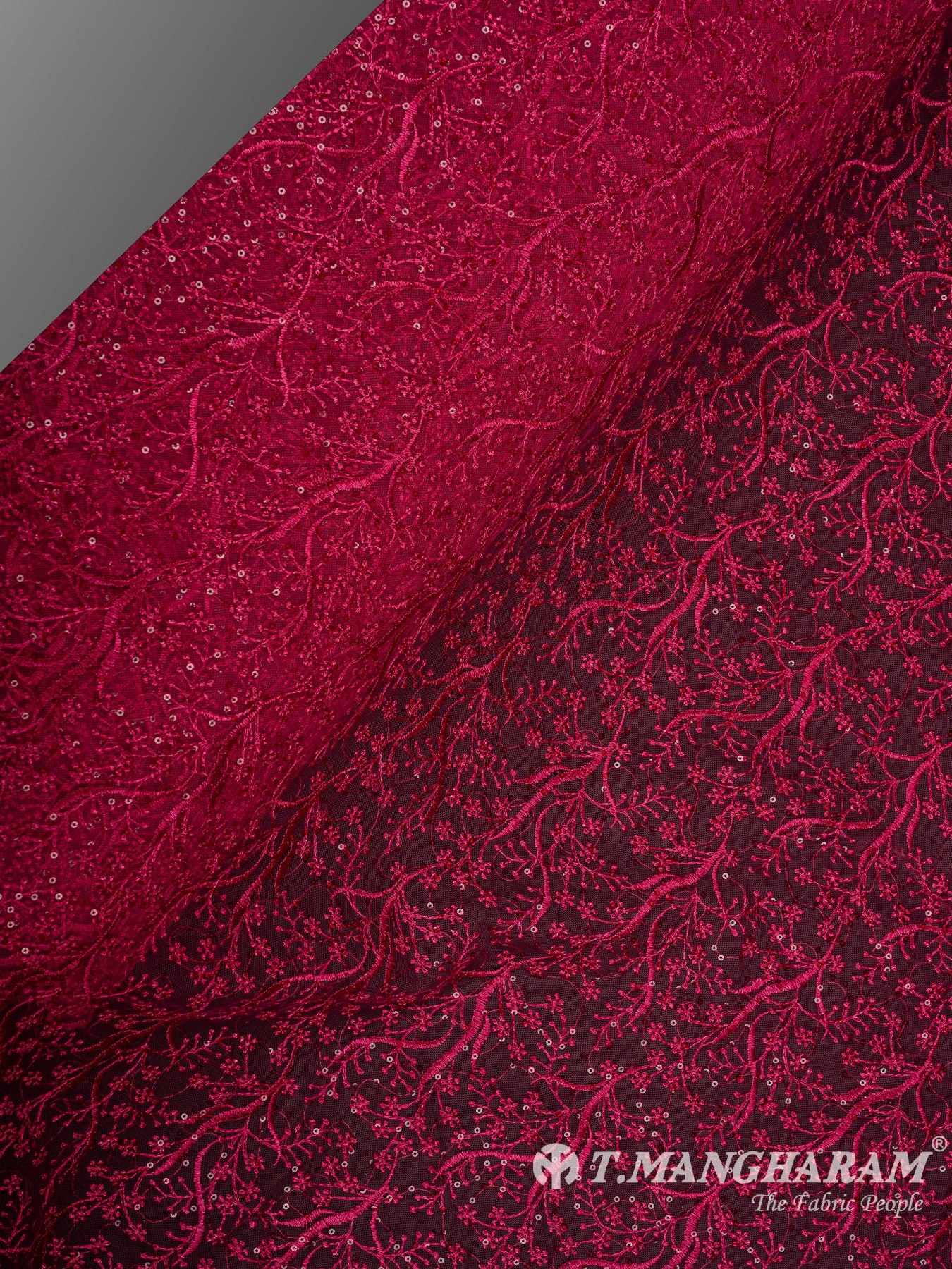 Pink Net Embroidery Fabric - EA3299 view-2