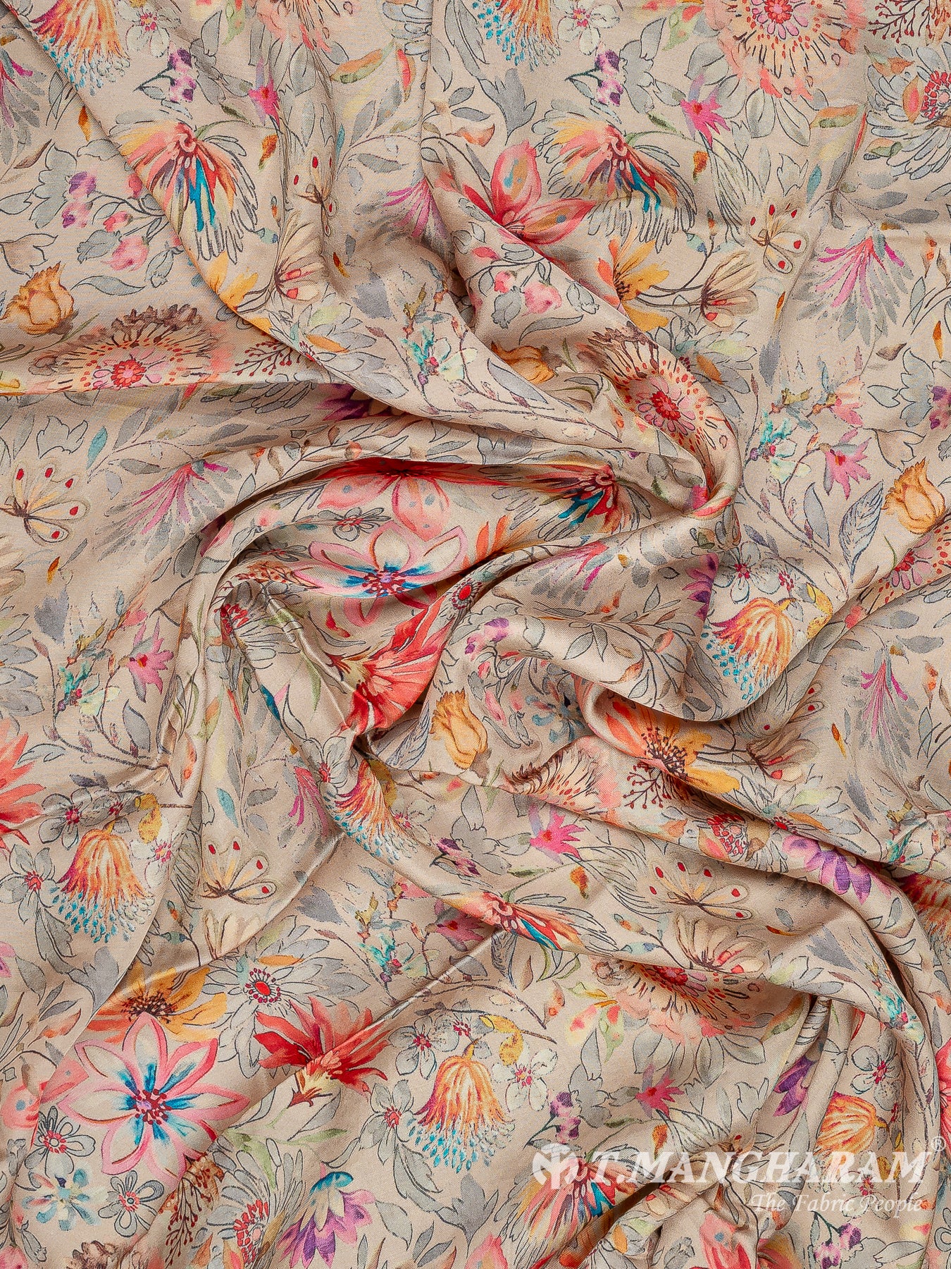 Peach Satin Fabric - EA3439