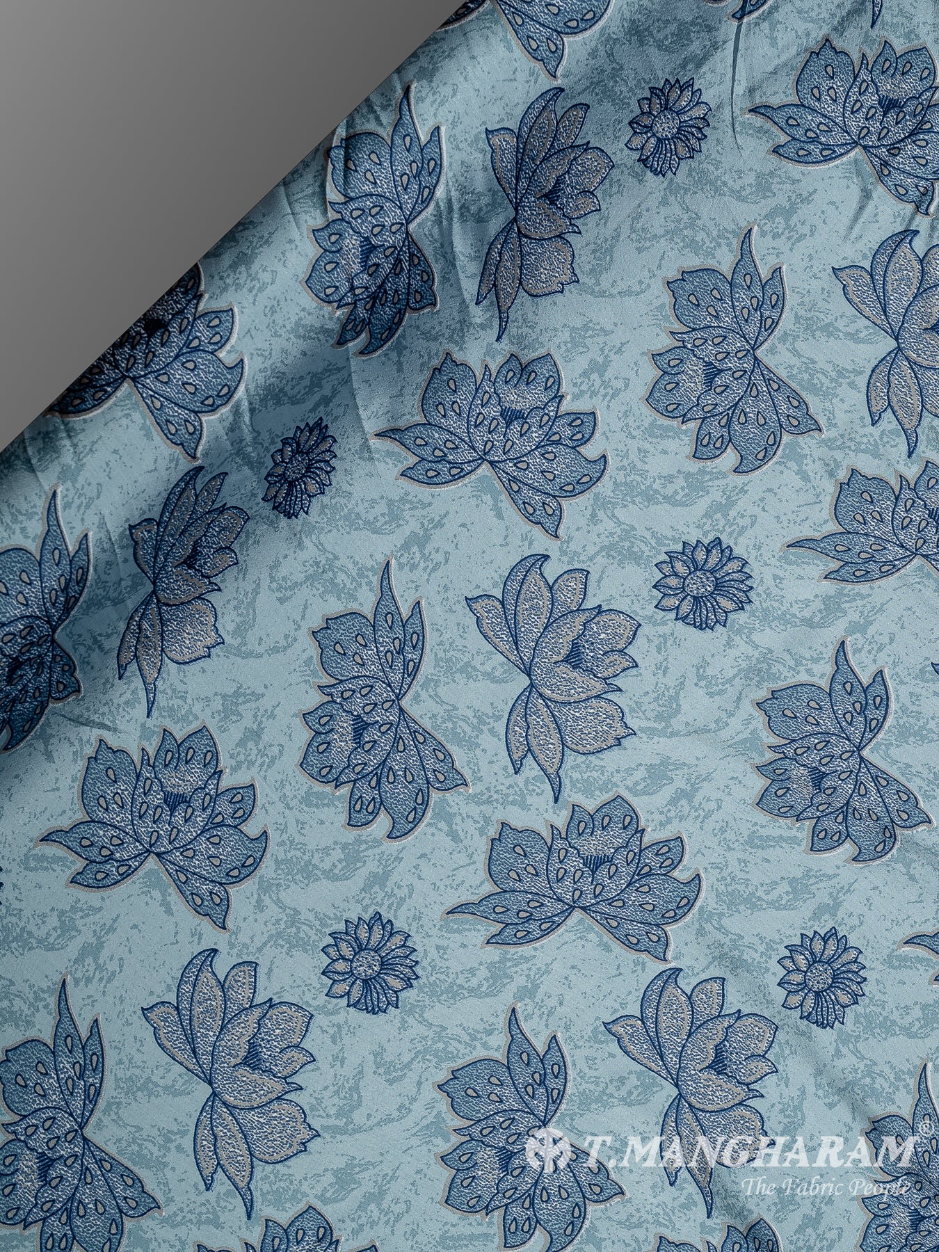 Blue Satin Fabric - EA3499