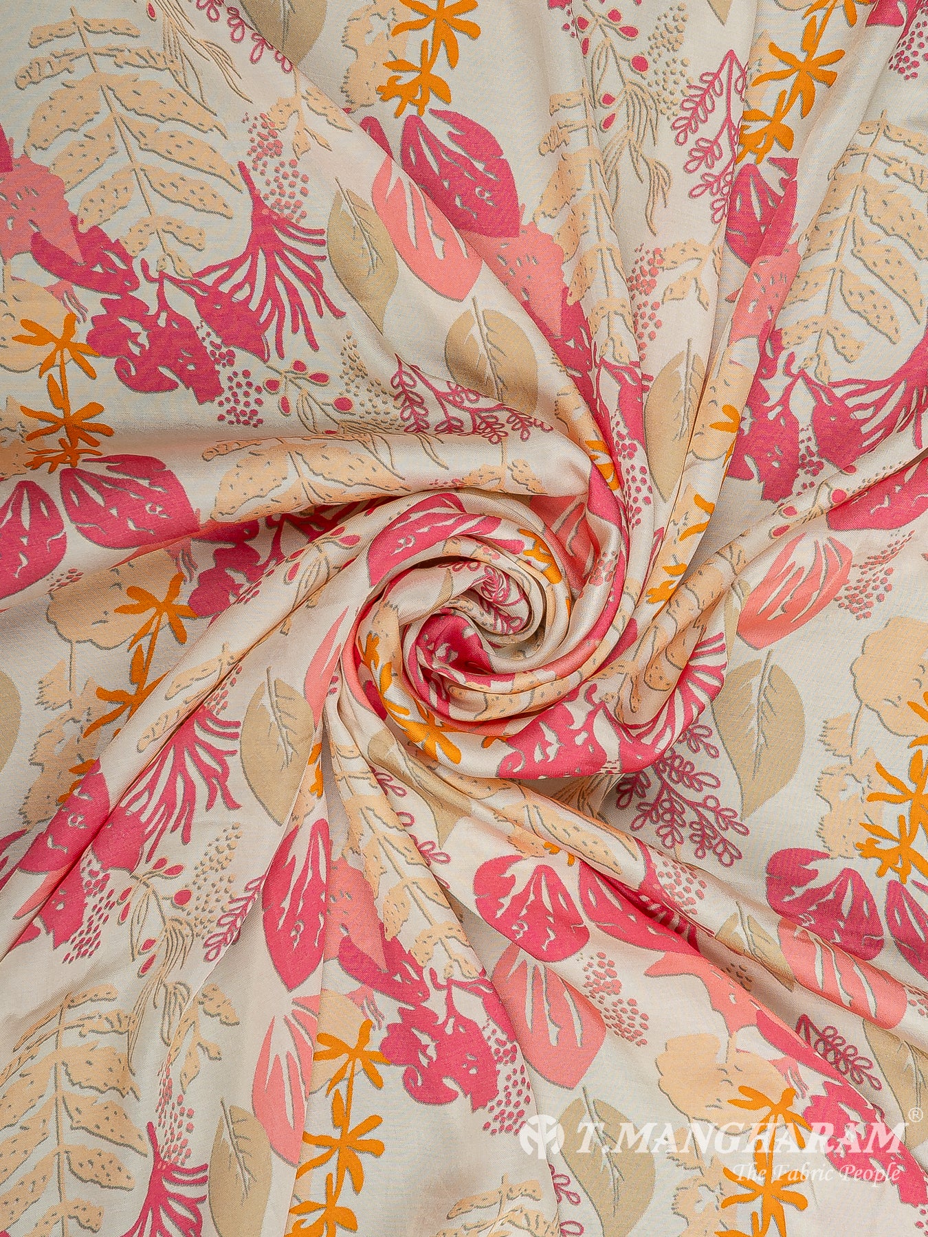 Cream Satin Fabric - EA3430