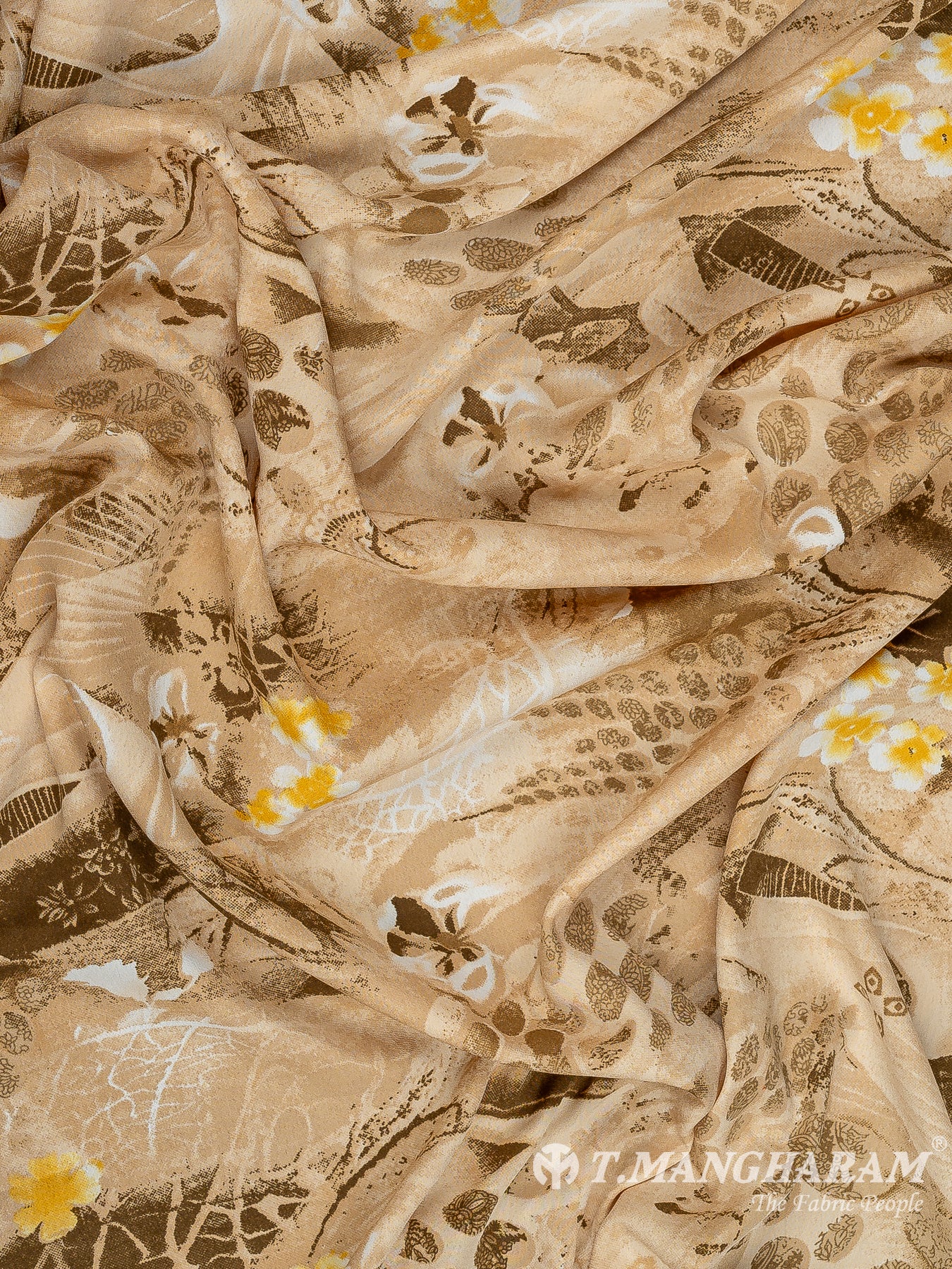 Brown Crepe Fabric - EB8261