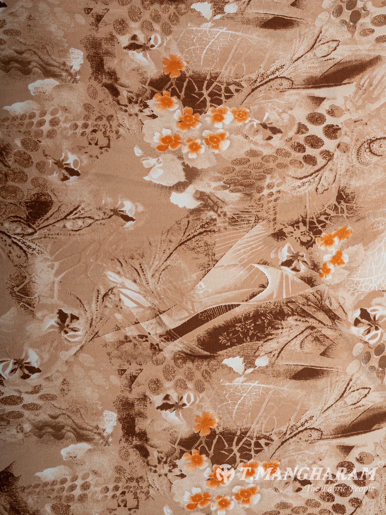 Brown Crepe Fabric - EB8251