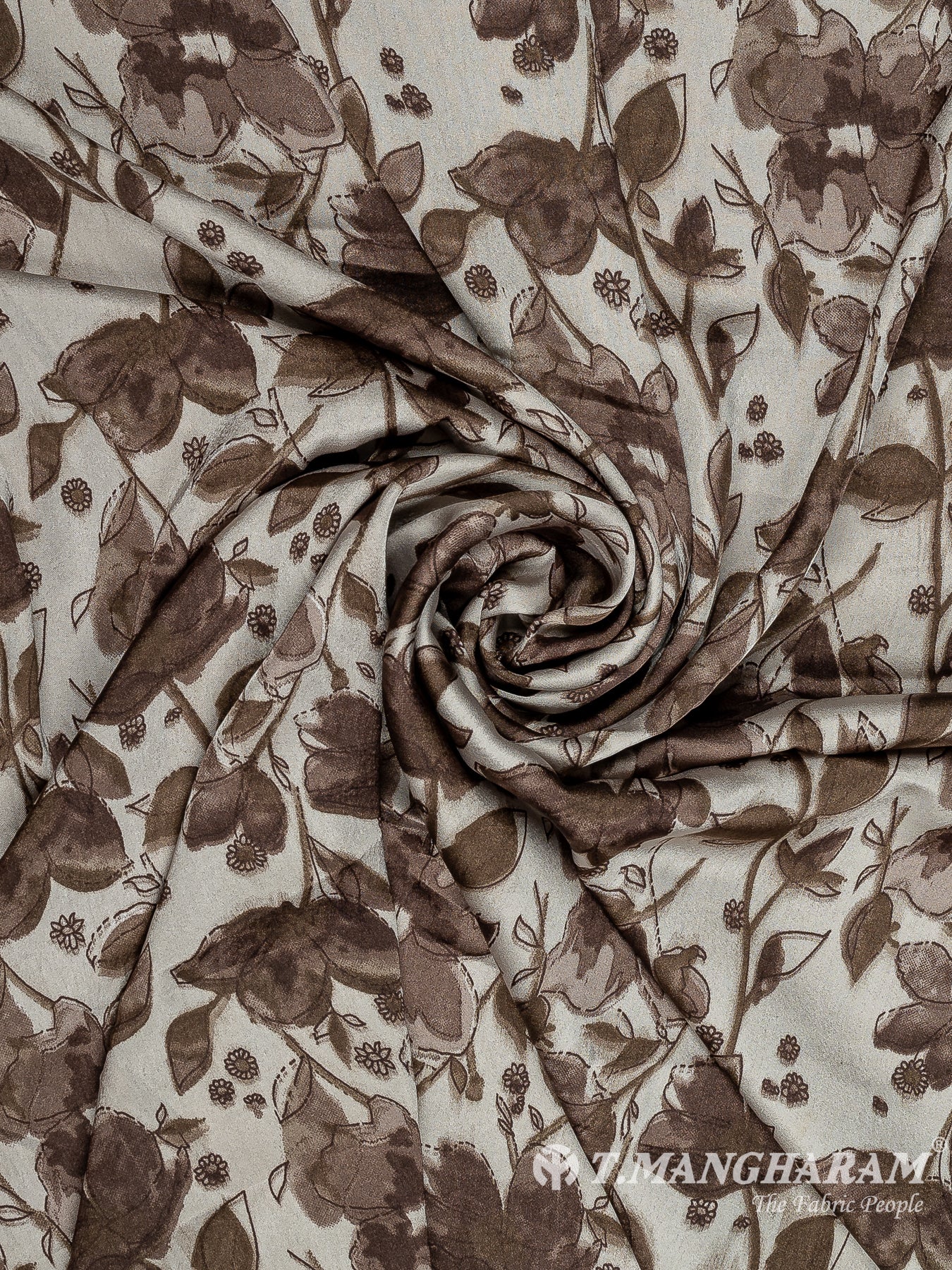 Brown Satin Fabric - EB8289