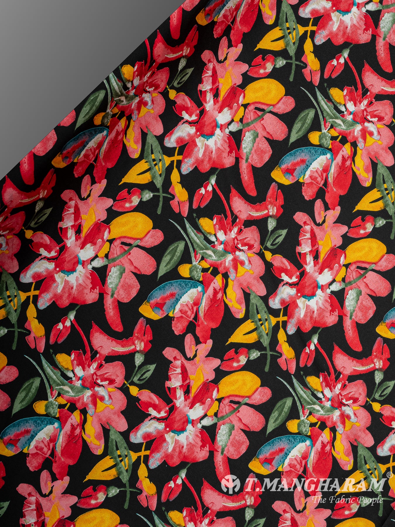 Black Satin Fabric - EB8286