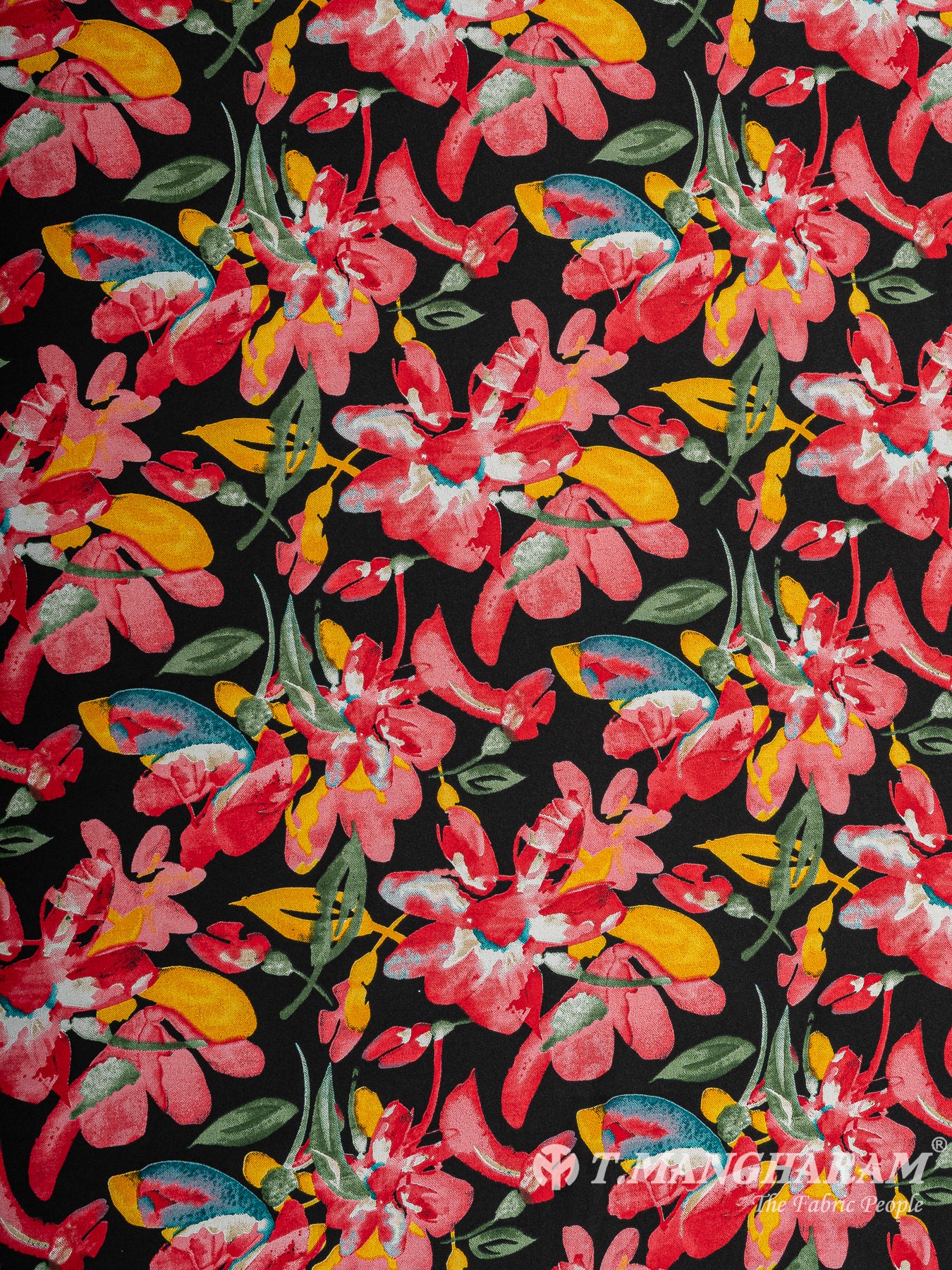 Black Satin Fabric - EB8286