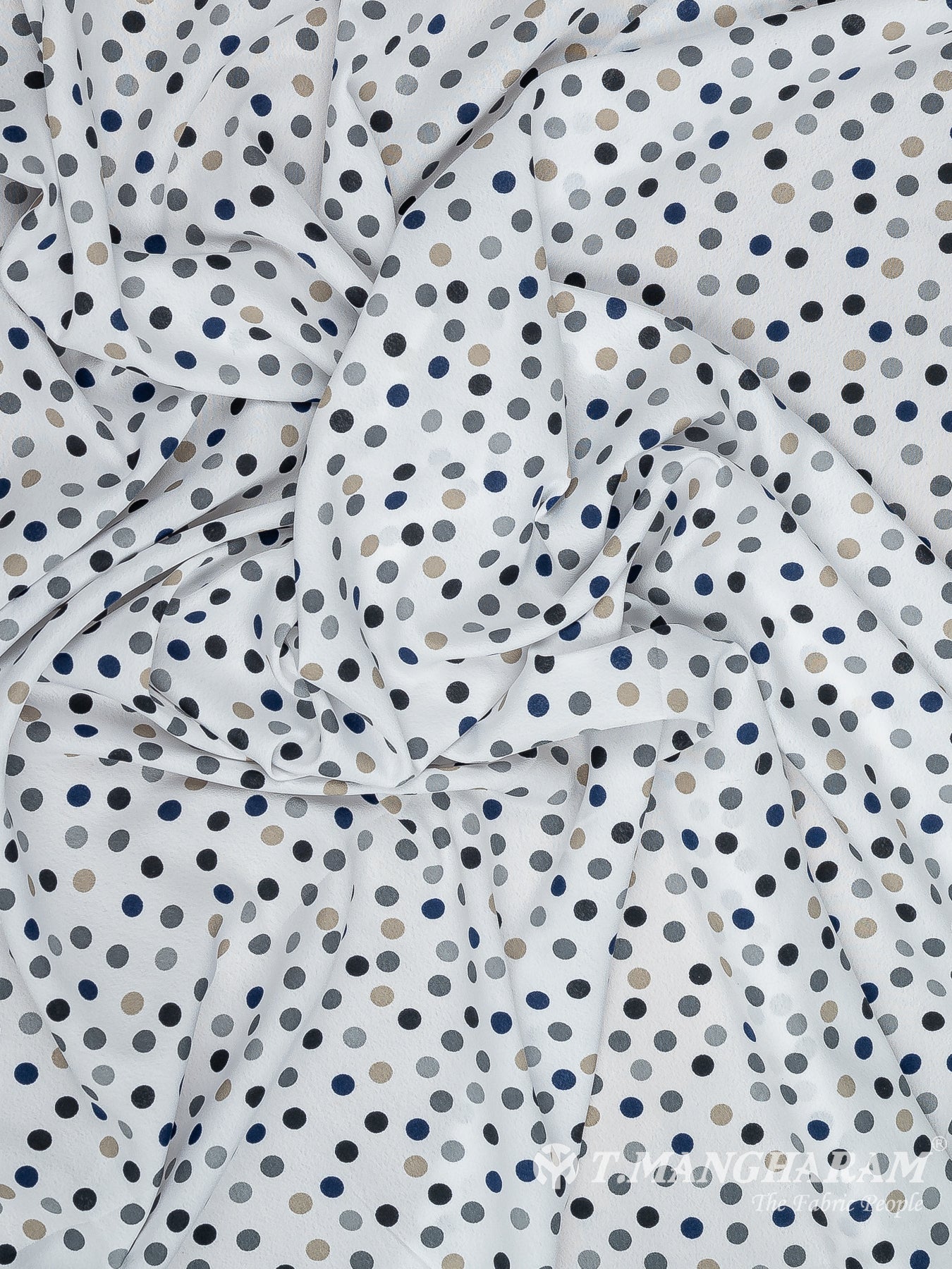 White Crepe Fabric - EB8233