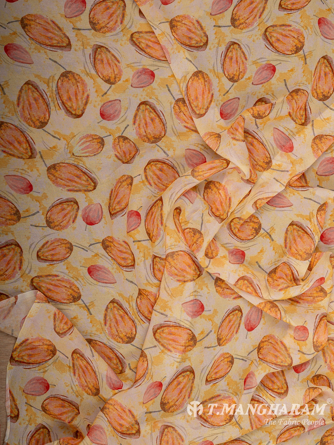 Yellow Georgette Fabric - EB8417