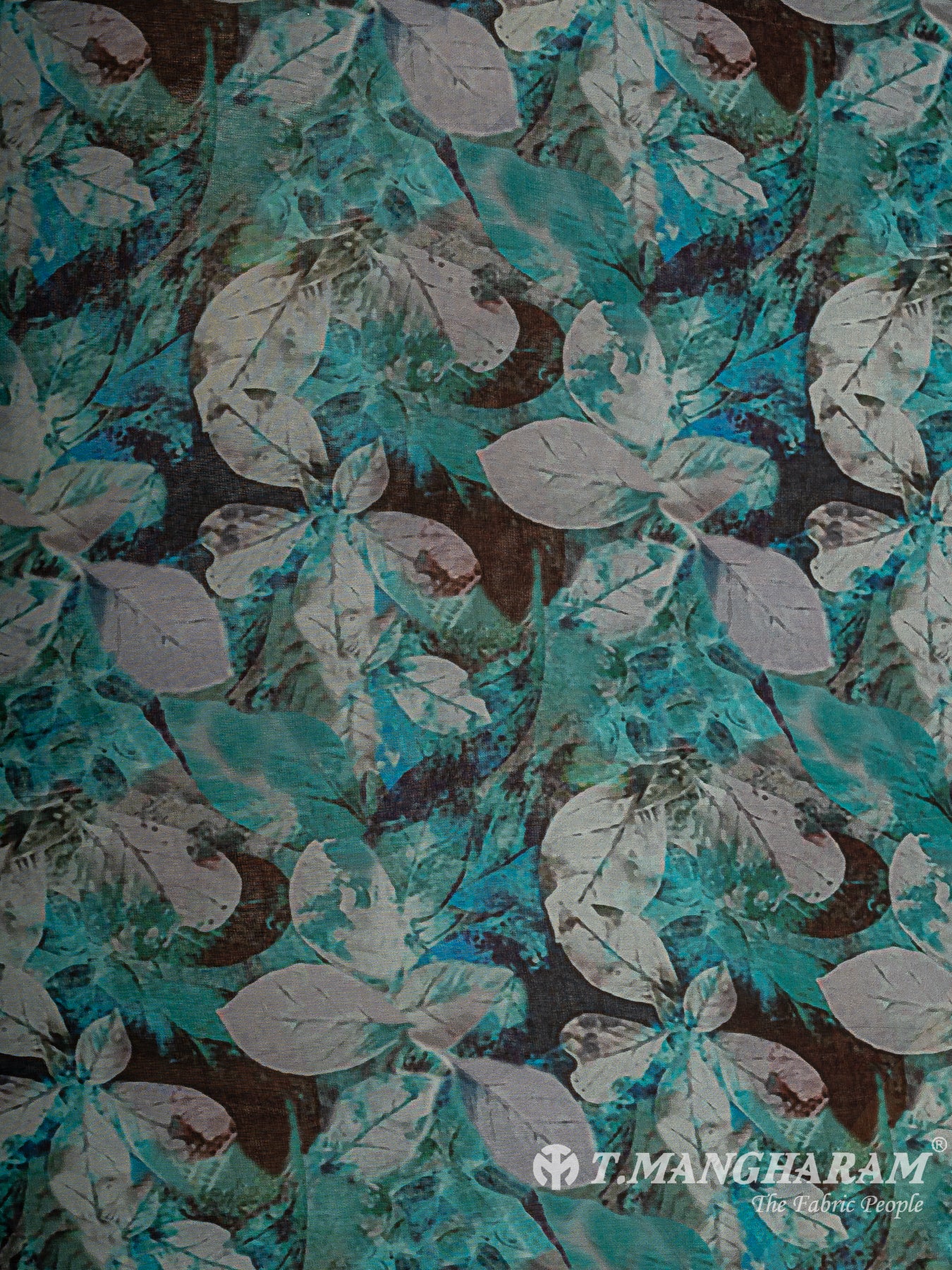 Green Georgette Fabric - EB8421
