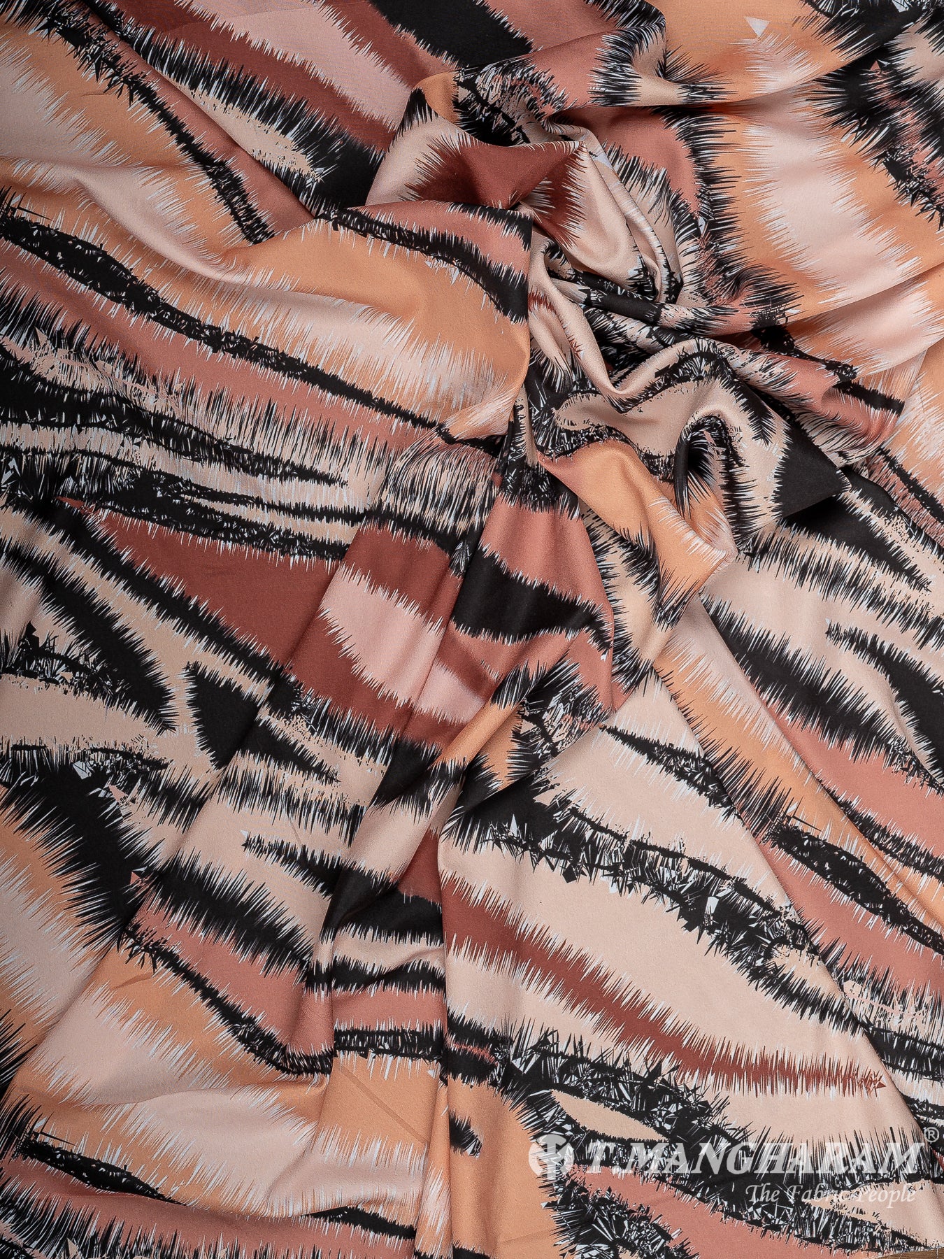 Brown Crepe Fabric - EB8521