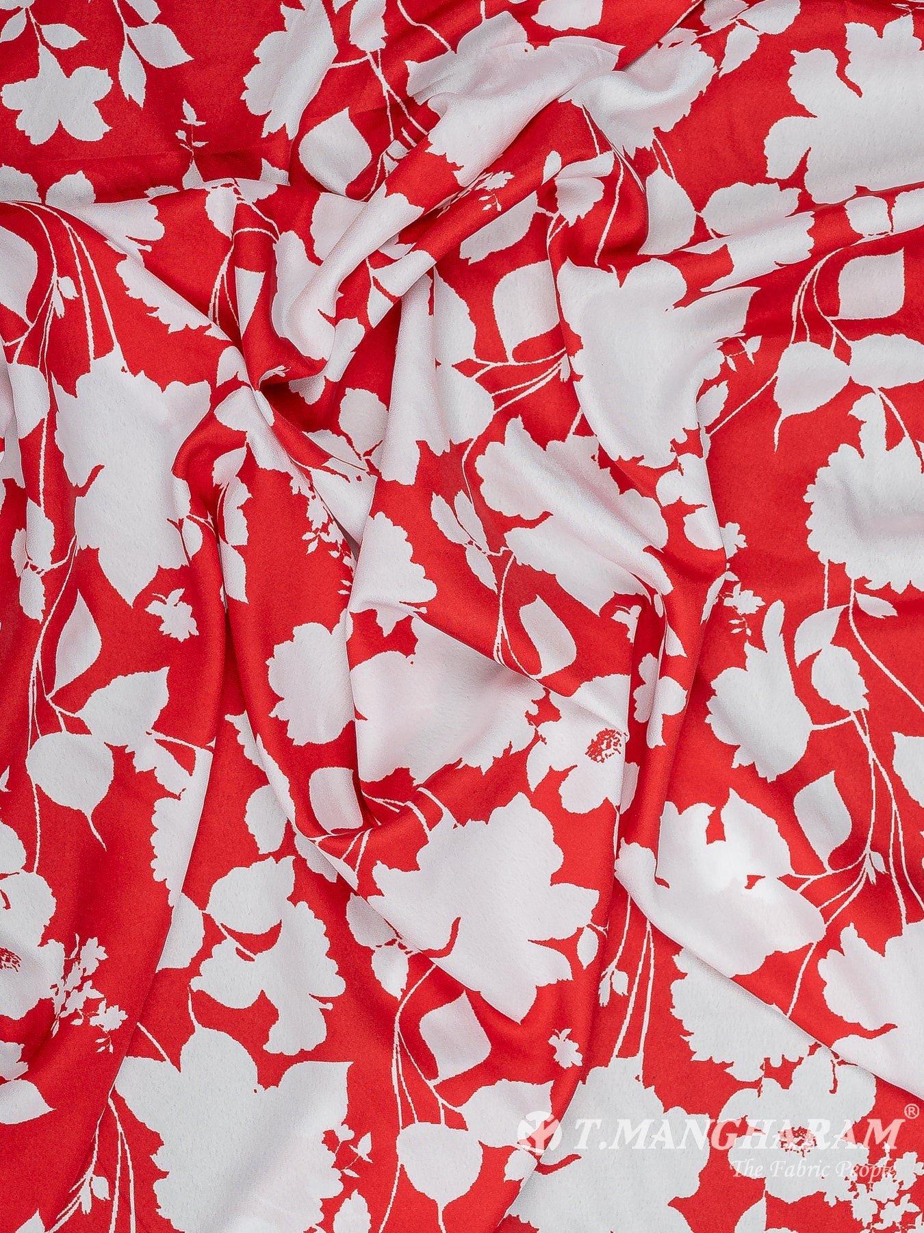 Red Crepe Fabric - EB8497