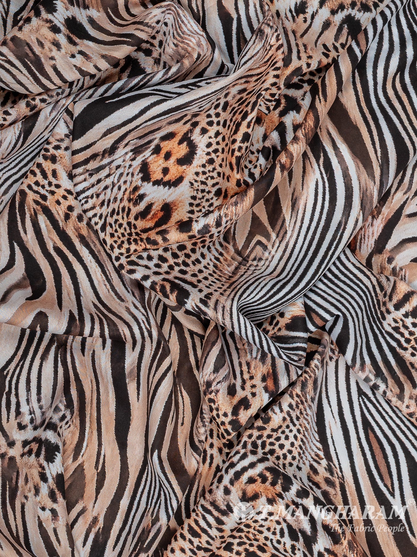 Brown Crepe Fabric - EB8513