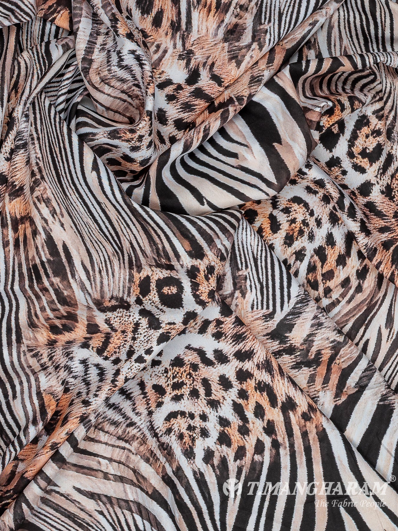 Brown Crepe Fabric - EB8522
