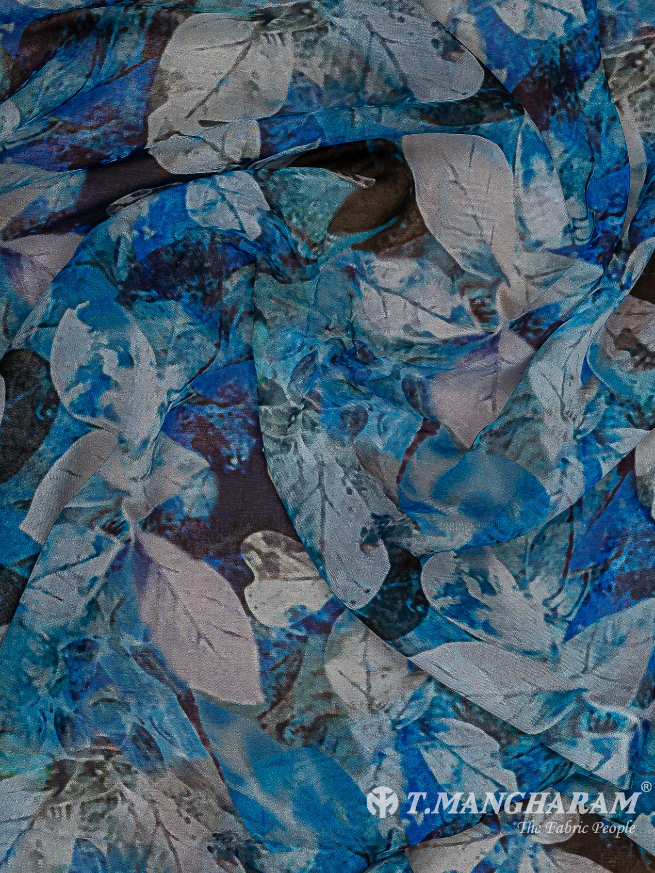 Blue Georgette Fabric - EB8416