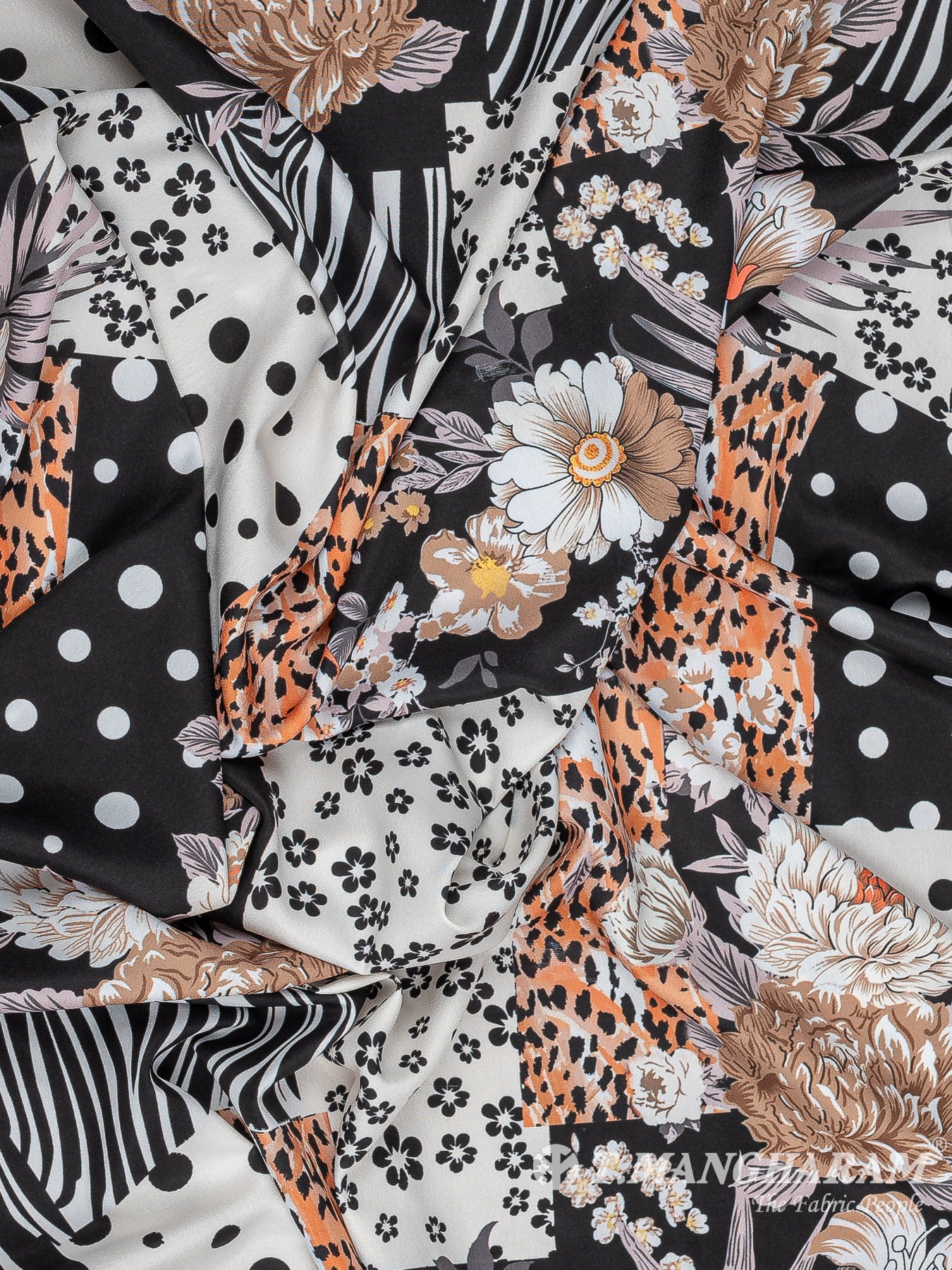 White Crepe Fabric - EB8506