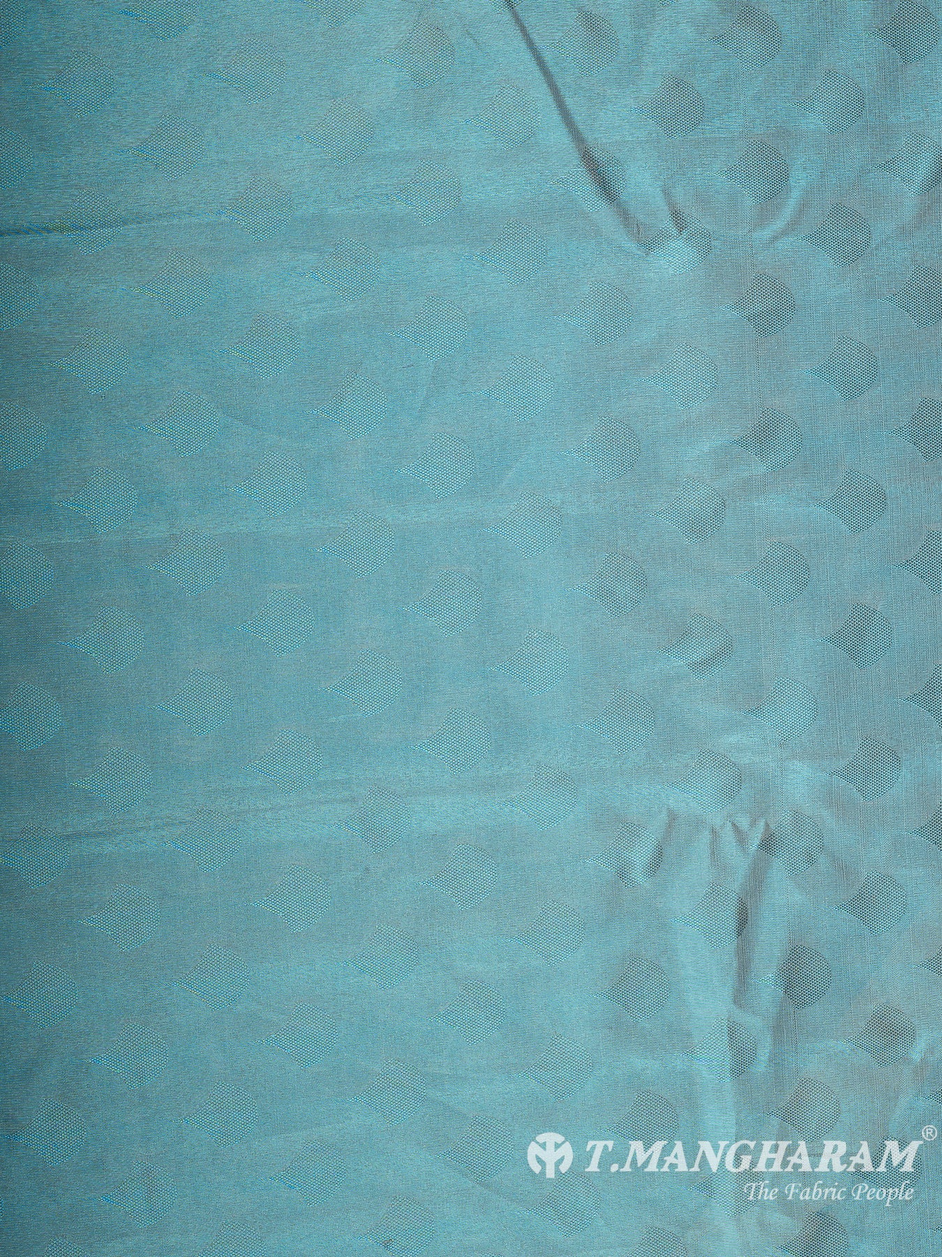 Blue Semi Banaras Fabric - EA3606