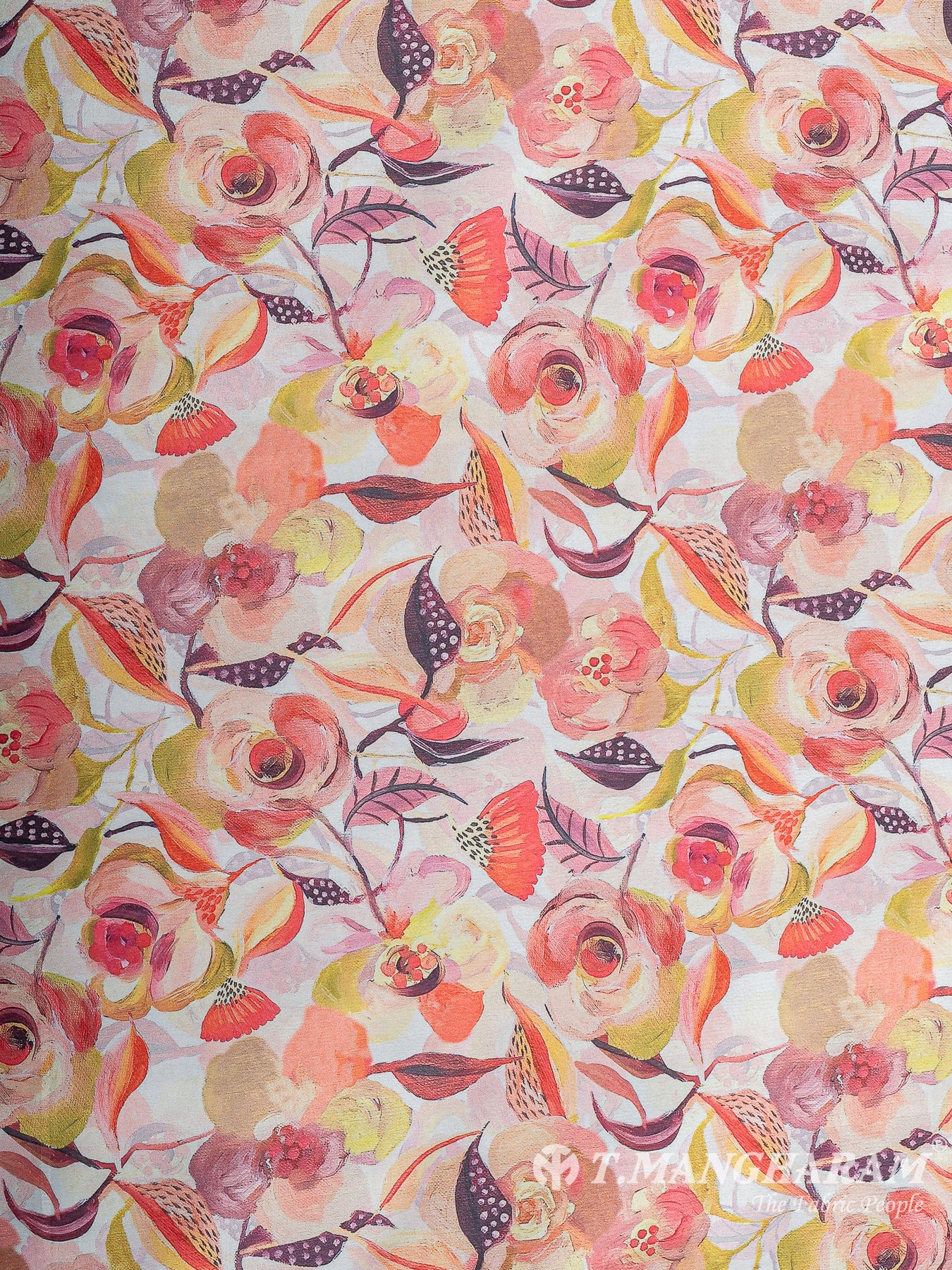 Peach Satin Fabric - EC11259