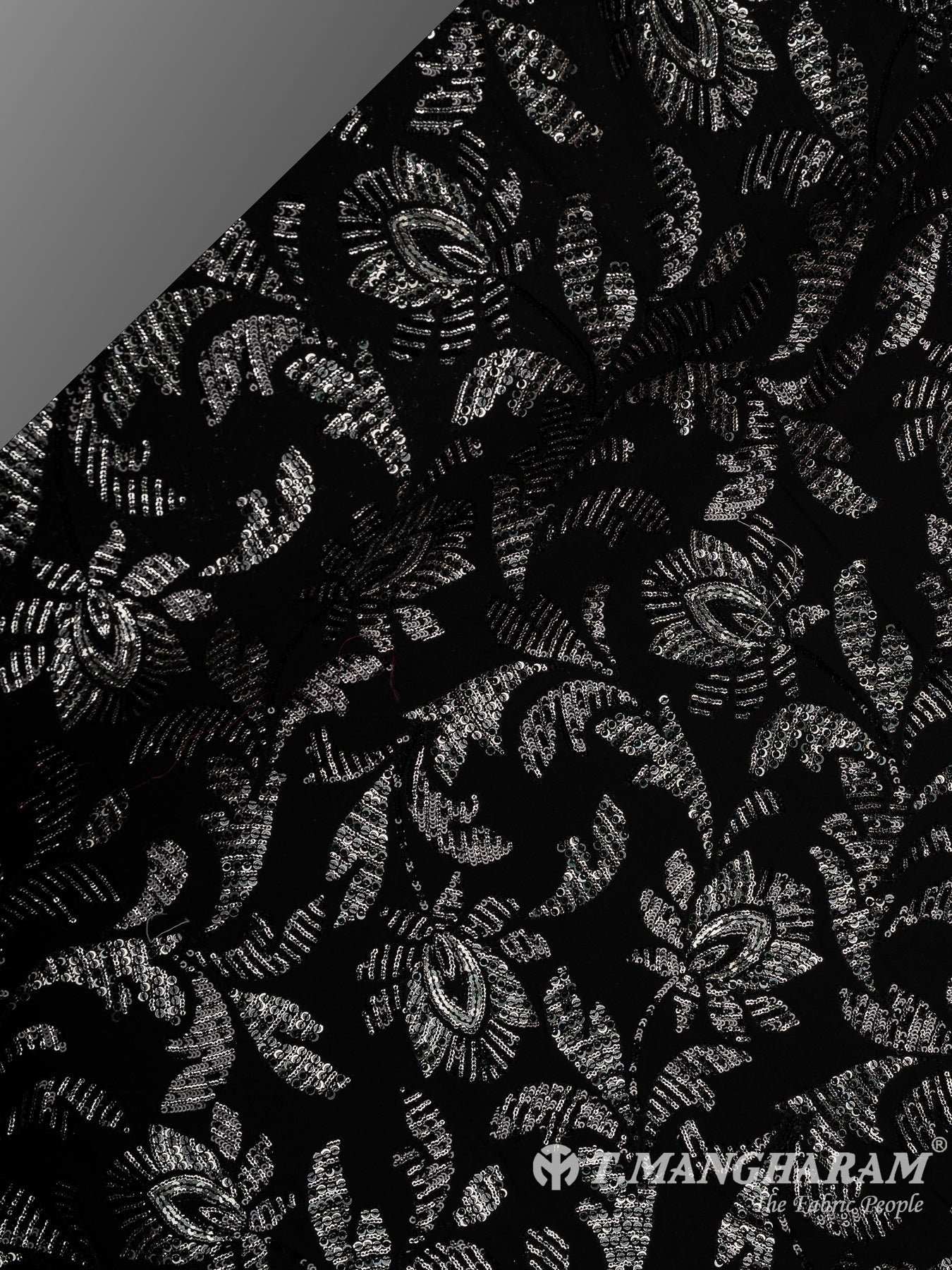 Black Fancy Net Fabric - EC11542