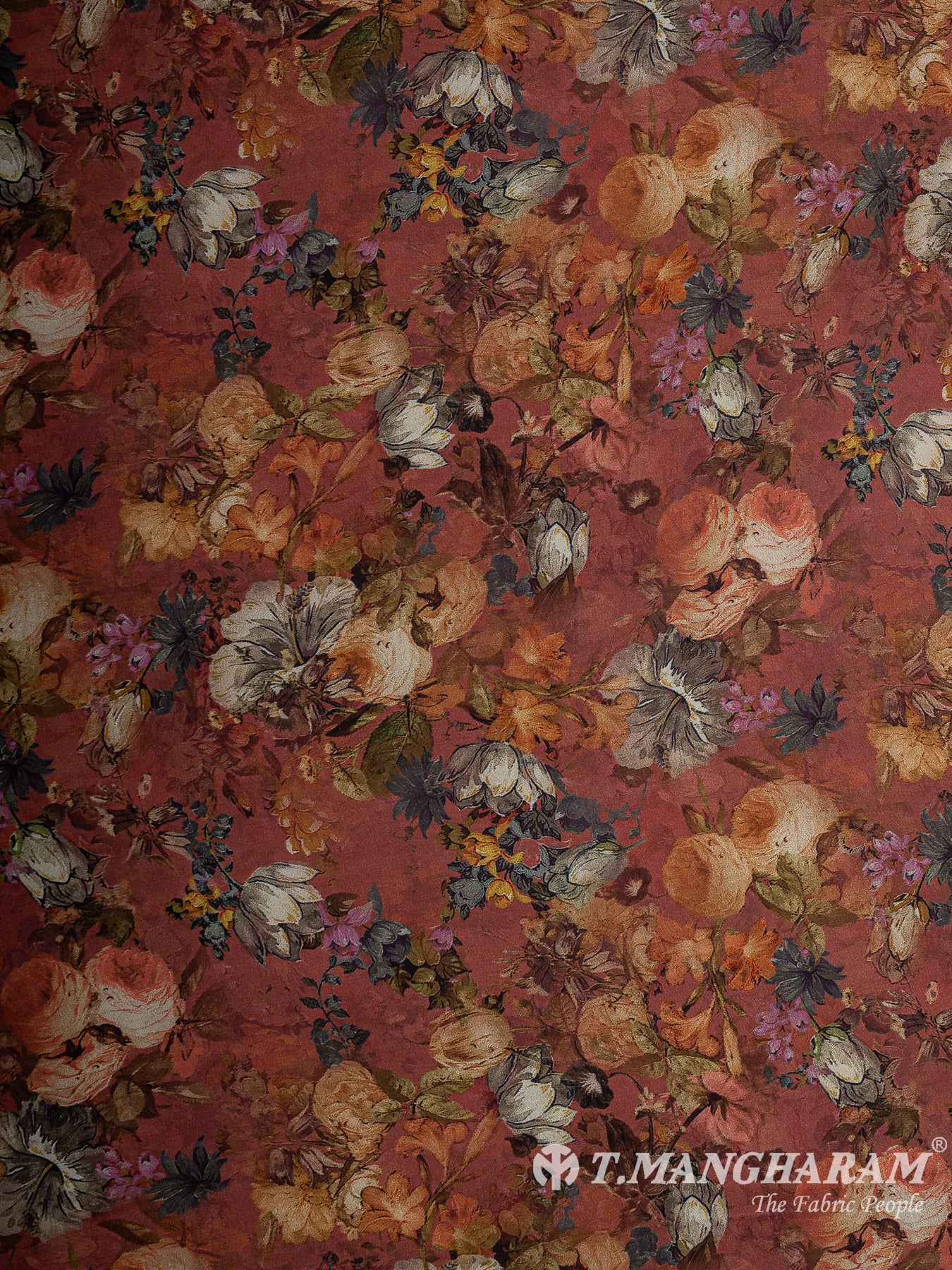 Brown Crepe Fabric - EC11417