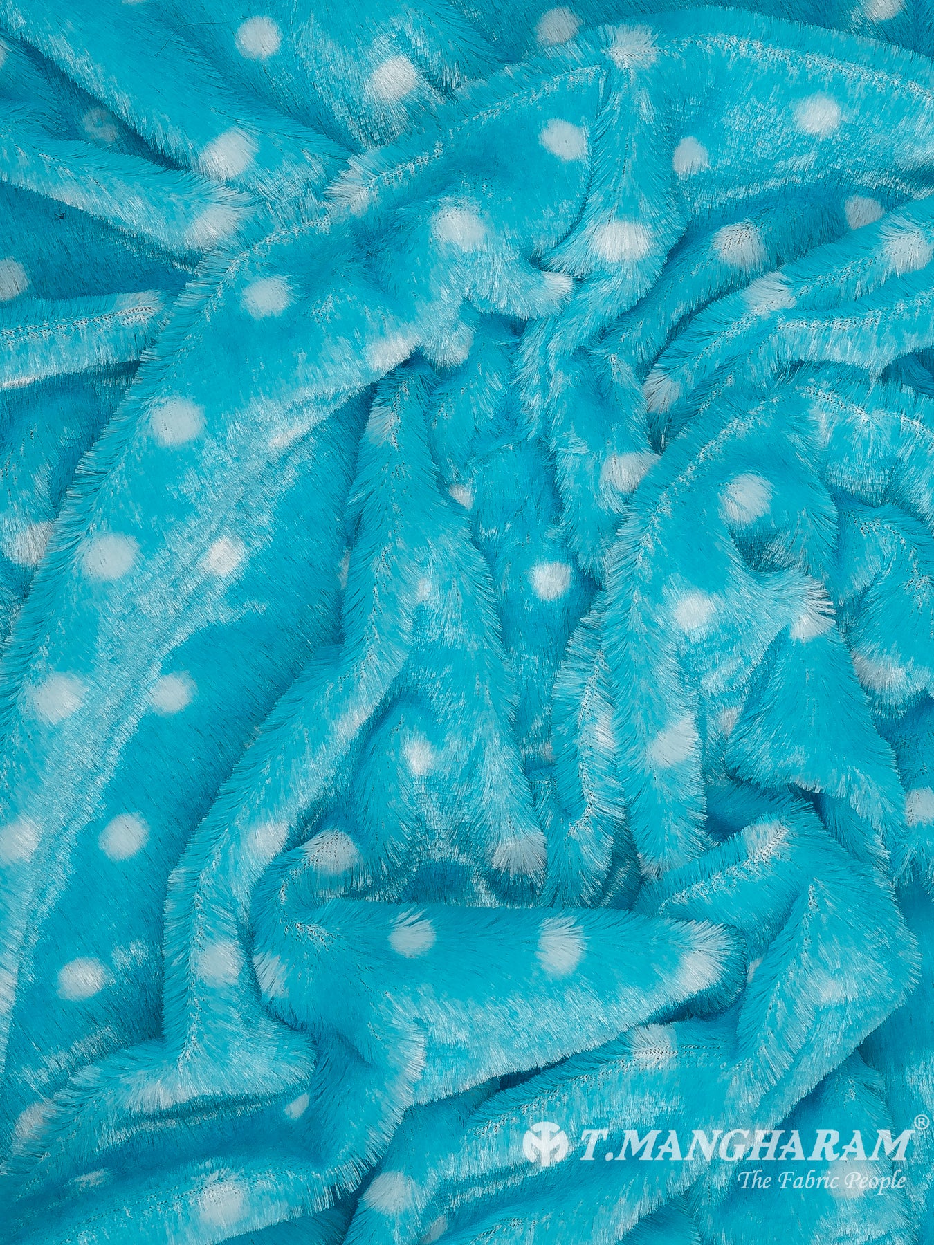 Blue Fur Fabric - EC11541
